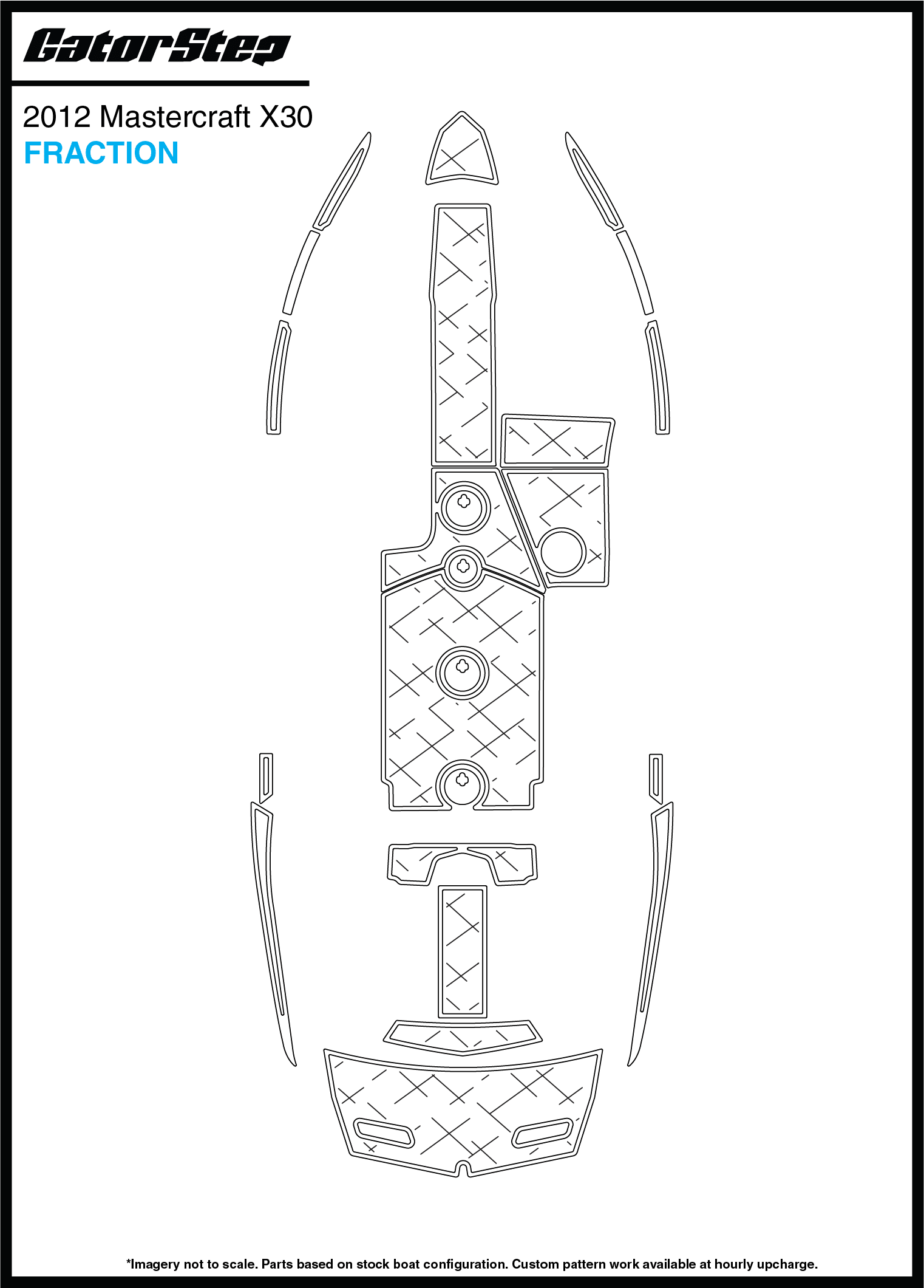 2012 MasterCraft X30 GatorStep Flooring Fraction