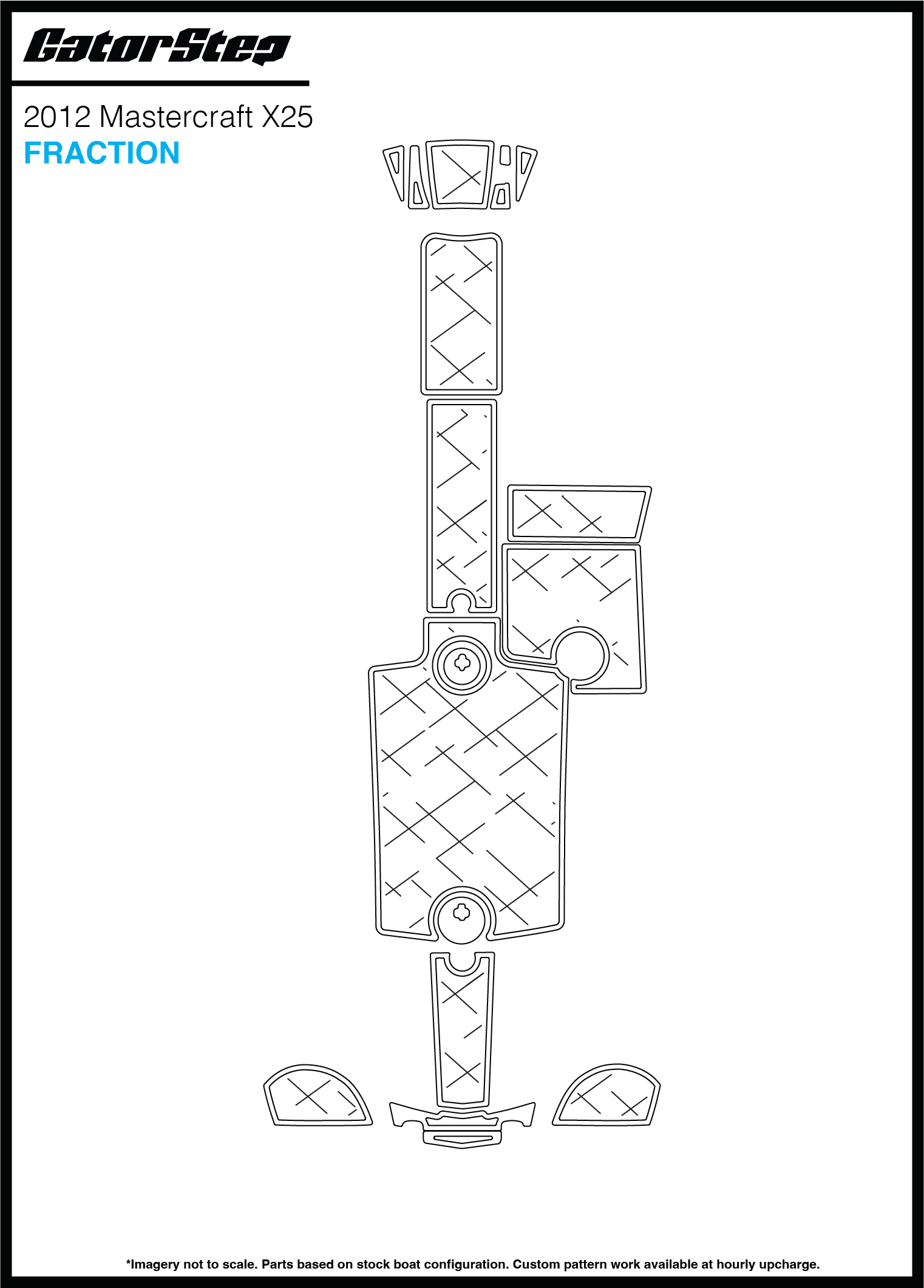 2012 Mastercraft X25 GatorStep Flooring Fraction
