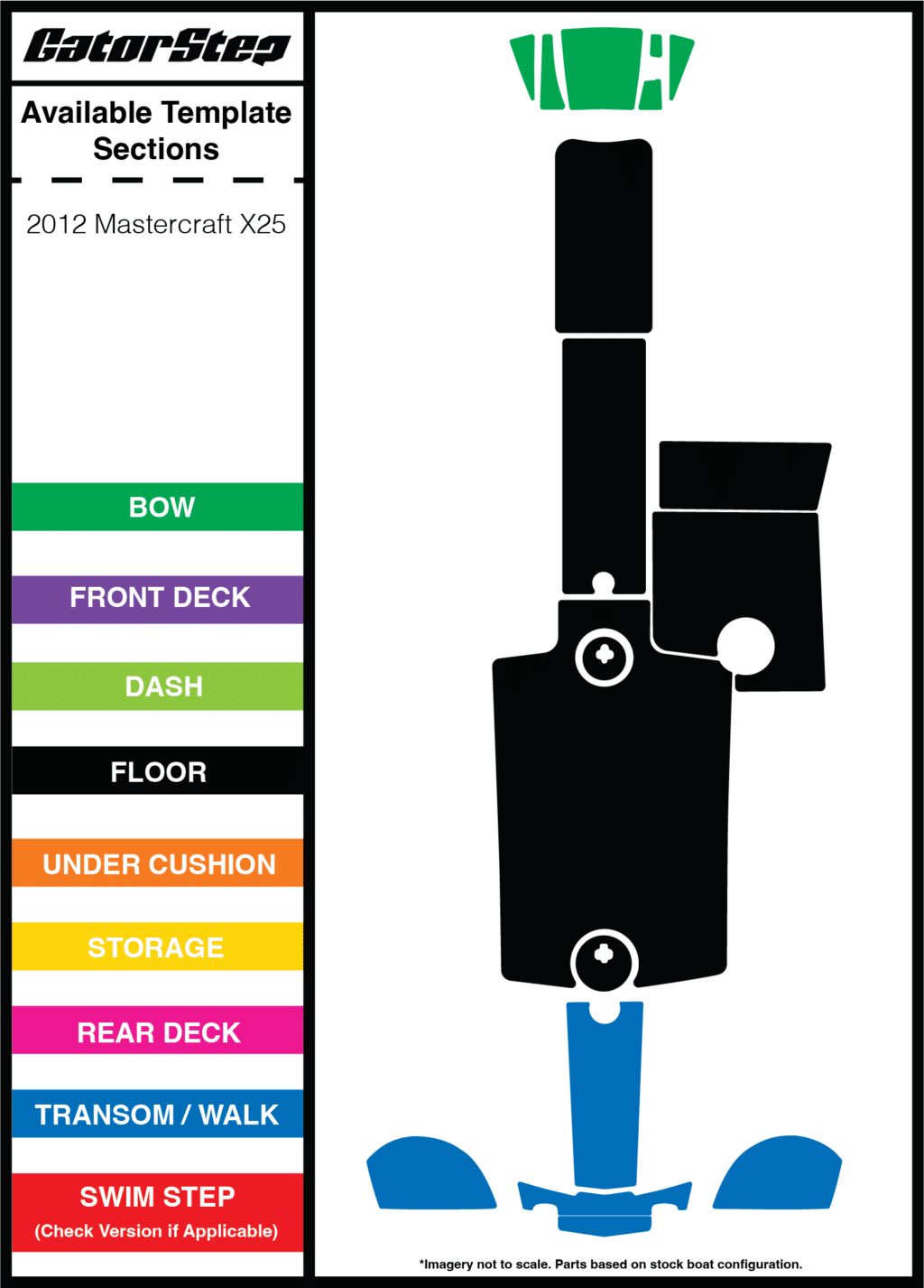 2012 Mastercraft X25 GatorStep Flooring