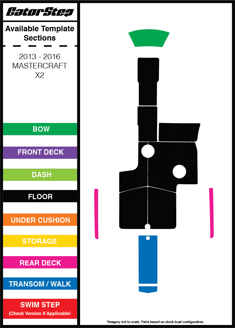 2013-2016 Mastercraft X2 GatorStep Flooring