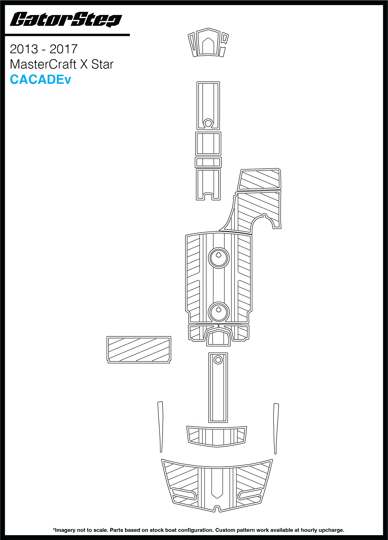2013-2017 MasterCraft XStar GatorStep Flooring Cacadev