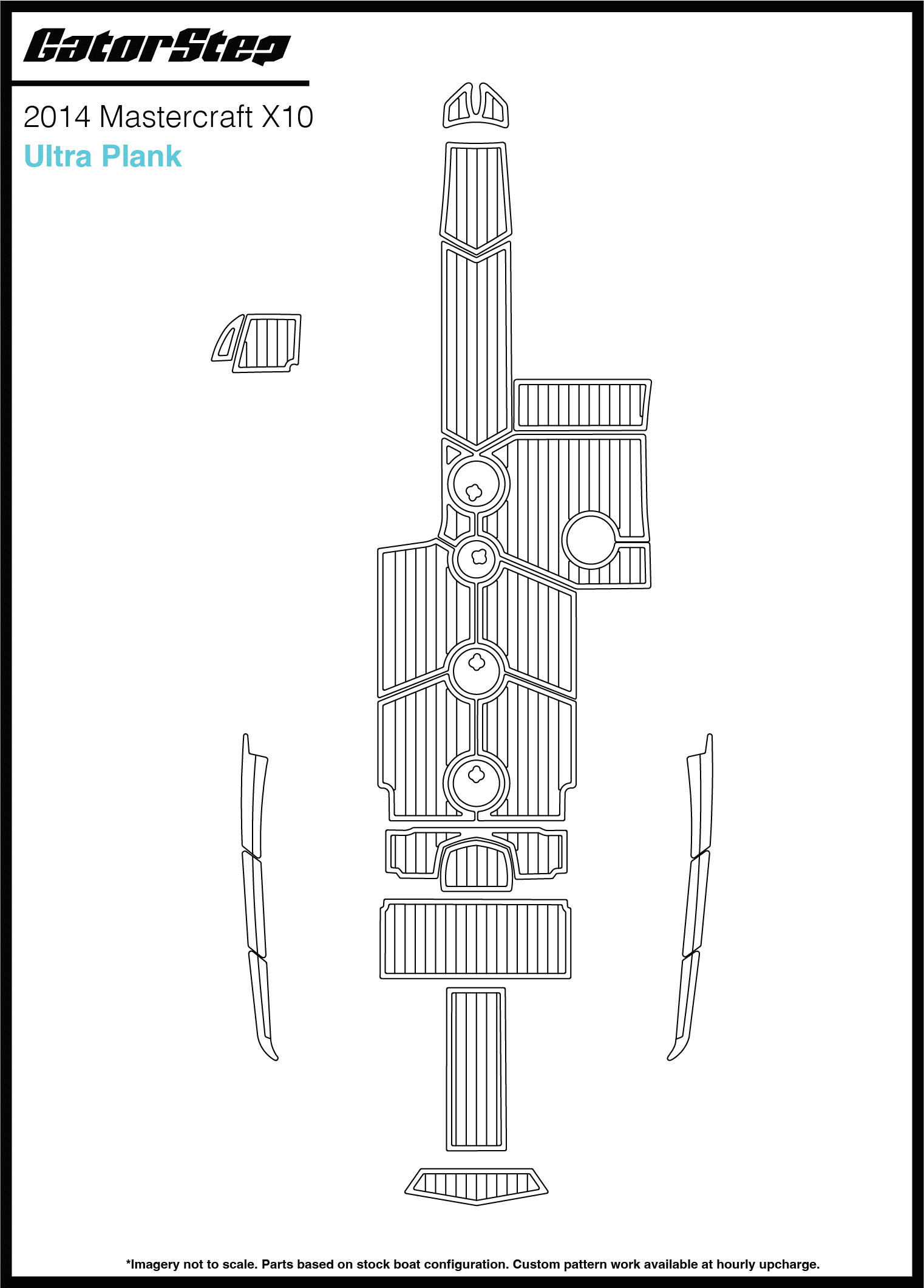 2014 Mastercraft X10 GatorStep Flooring Ultra Plank