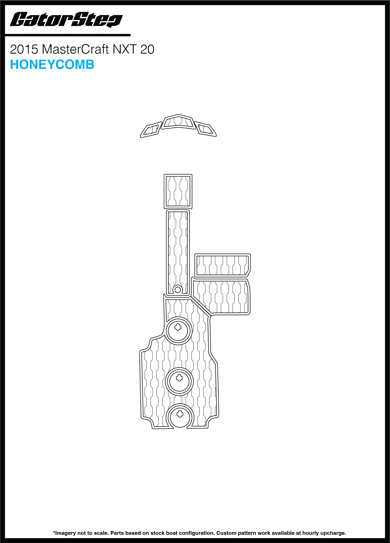 2015 Mastercraft NXT20 GatorStep Flooring Honeycomb