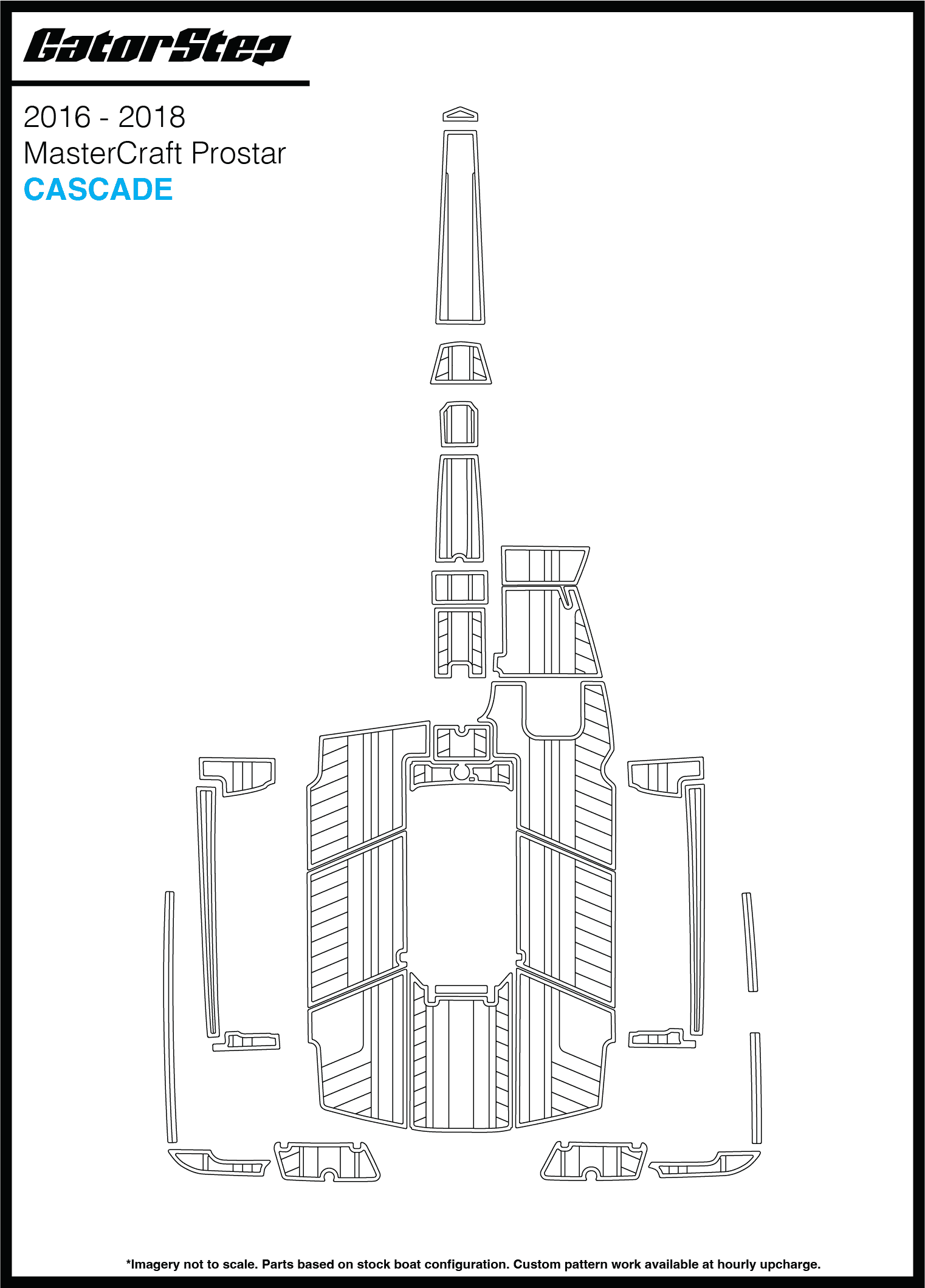 2016-2018 Mastercraft ProStar GatorStep Flooring Cascade