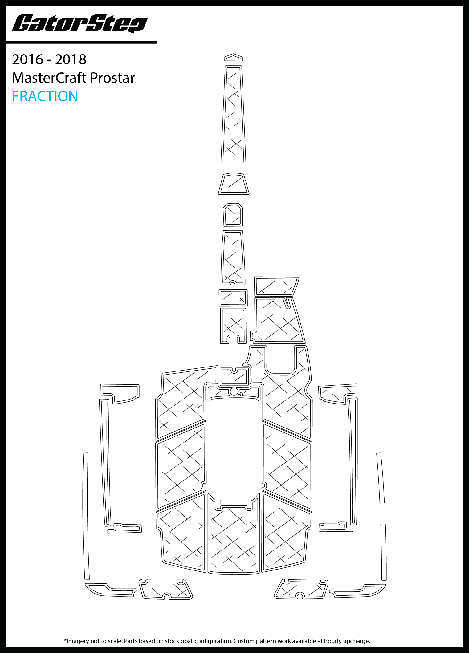 2016-2018 Mastercraft ProStar GatorStep Flooring Fraction