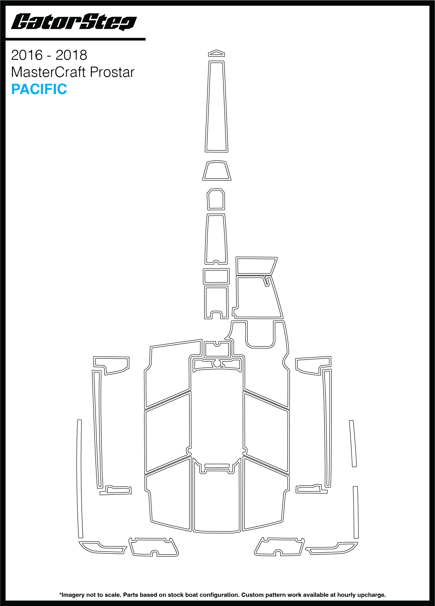 2016-2018 Mastercraft ProStar GatorStep Flooring Pacific