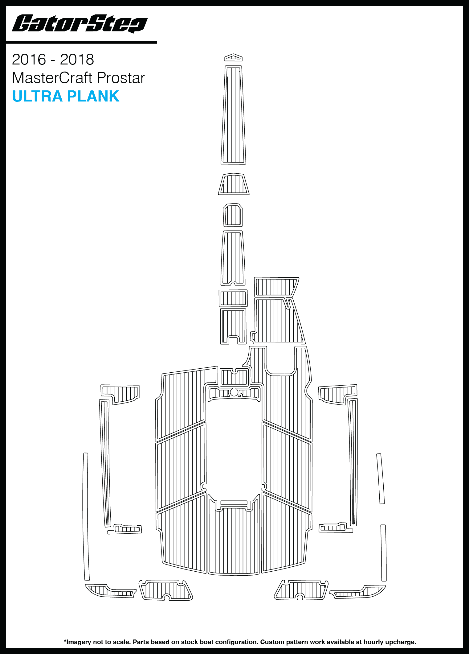 2016-2018 Mastercraft ProStar GatorStep Flooring Ultra Plank