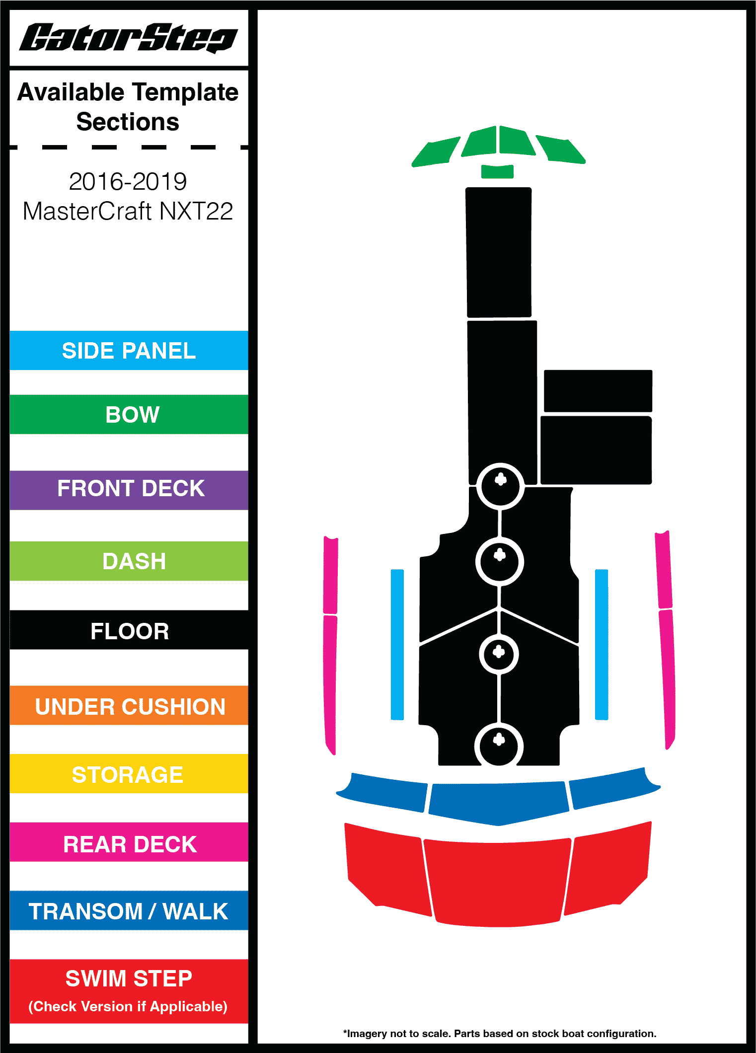 GatorStep Marine Flooring | 2016-2019 Mastercraft NXT22 GatorStep Marine Flooring | 2016-2019 Mastercraft NXT22