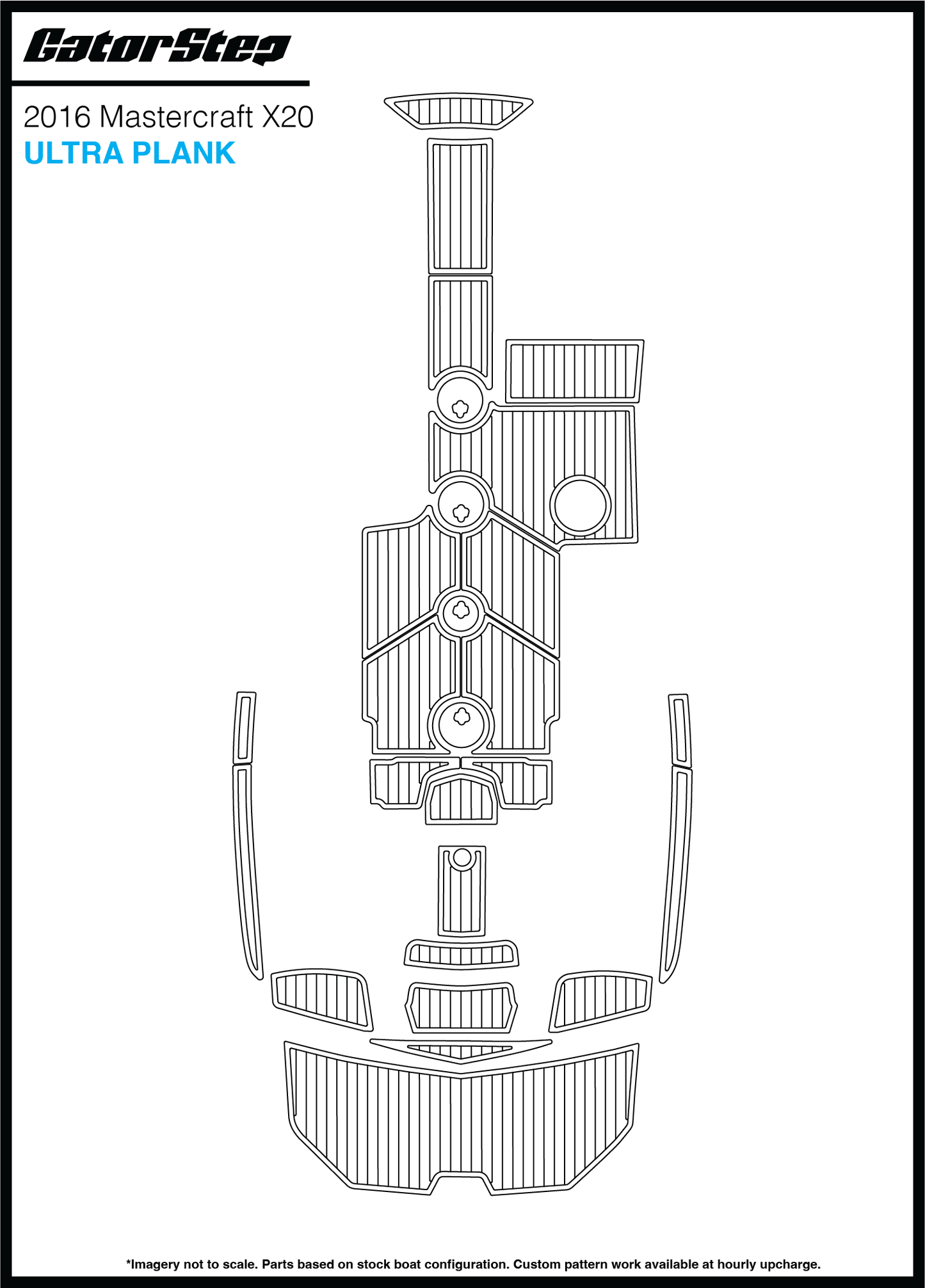 2016 Mastercraft X20 GatorStep Flooring Ultra Plank
