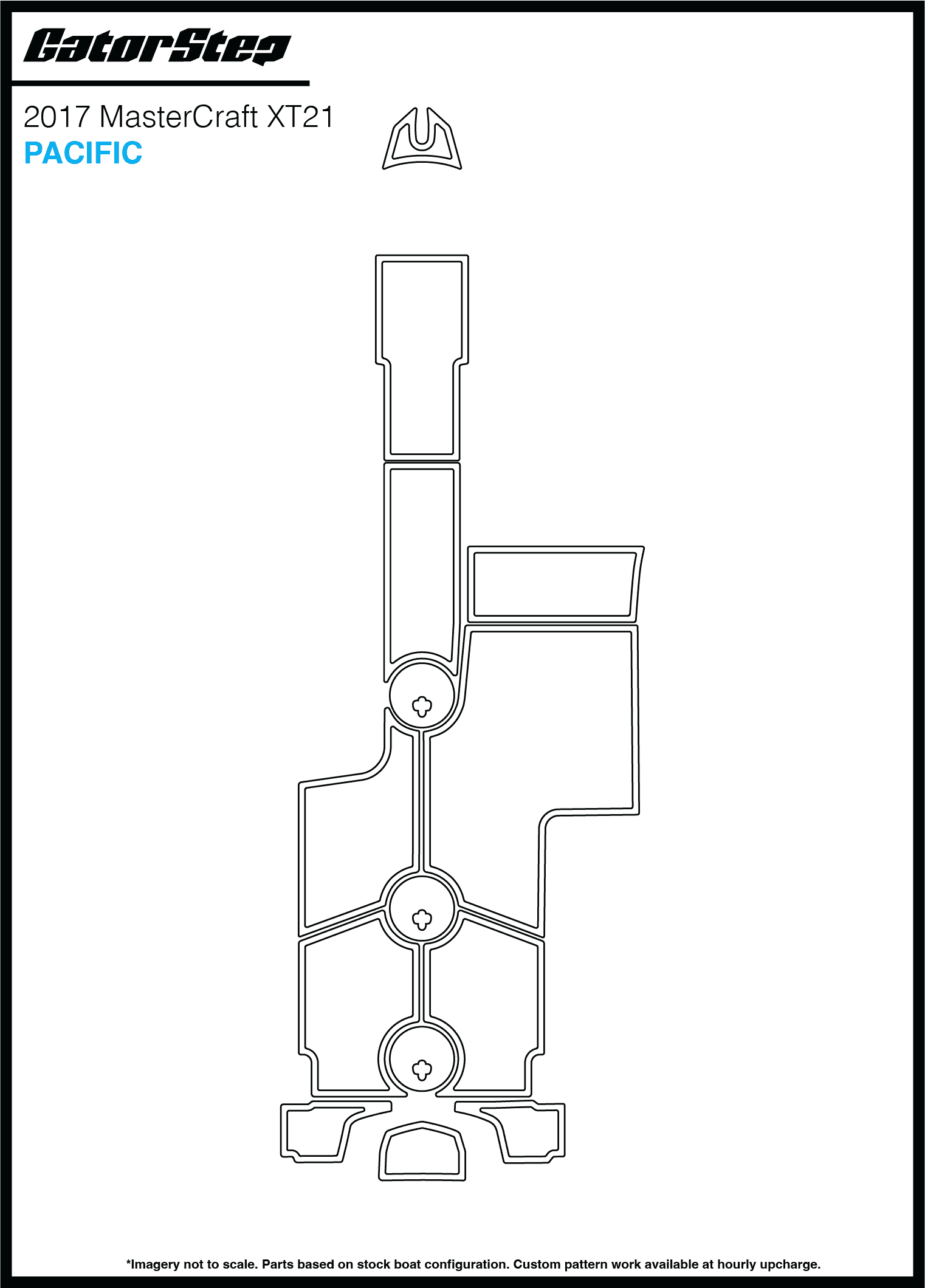 2017 MasterCraft XT21 GatorStep Flooring Pacific