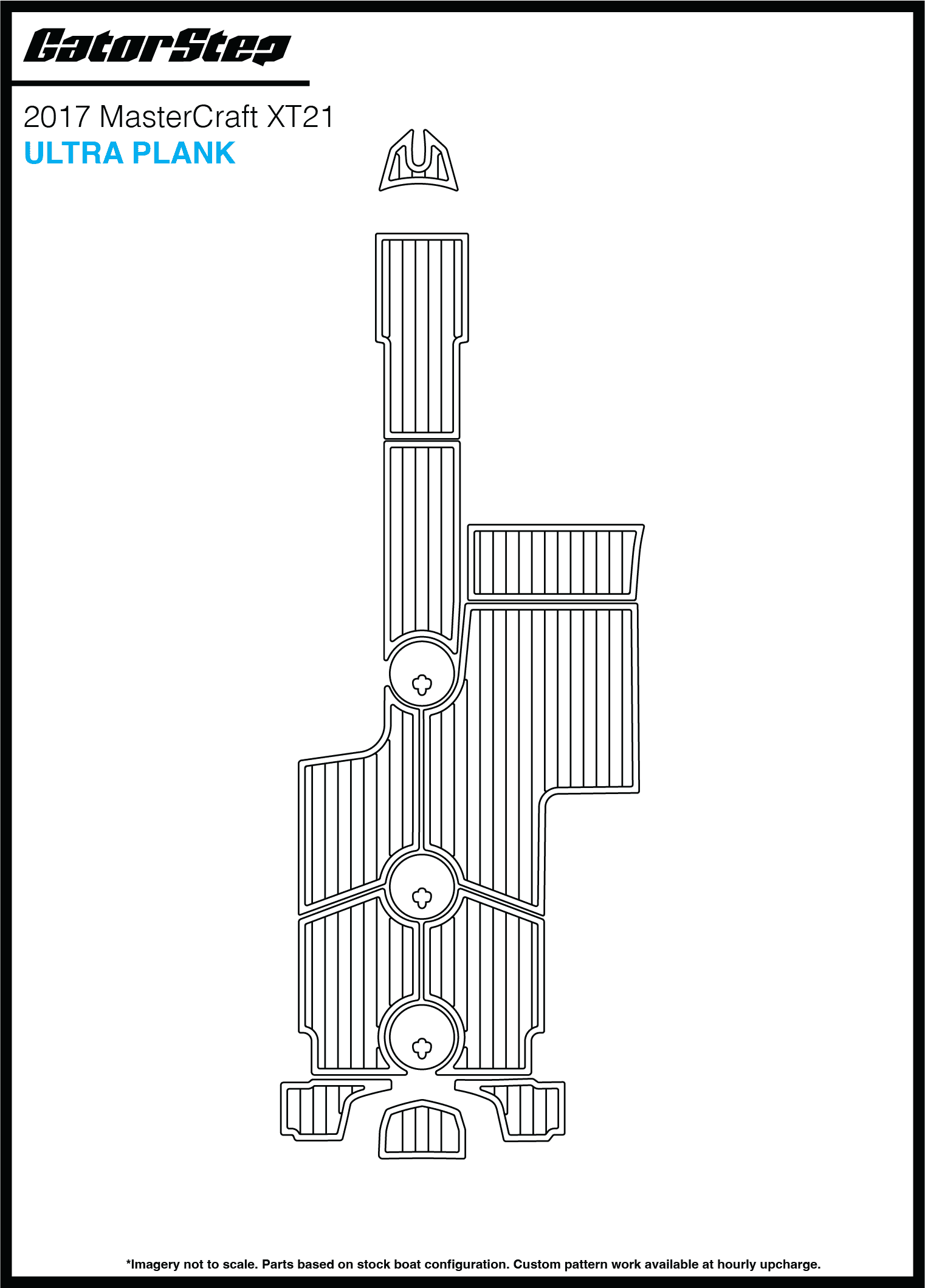 2017 MasterCraft XT21 GatorStep Flooring Ultra Plank