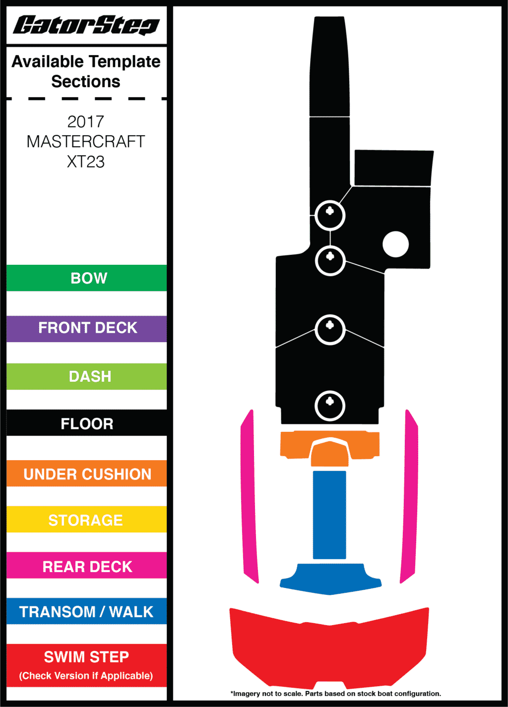 2017 MasterCraft XT23 GatorStep Flooring