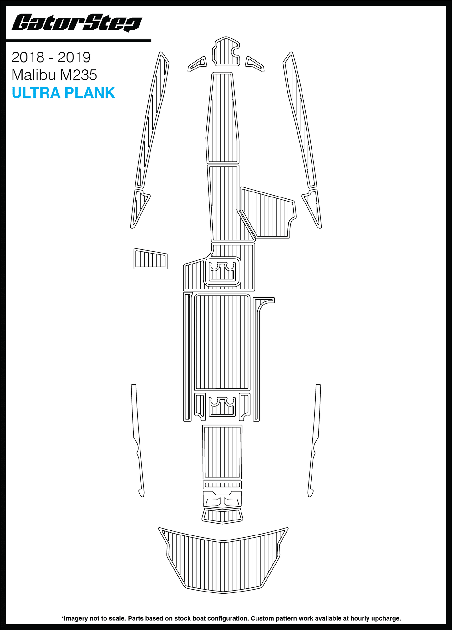 2018-2019 Malibu M235 GatorStep Flooring Ultra Plank