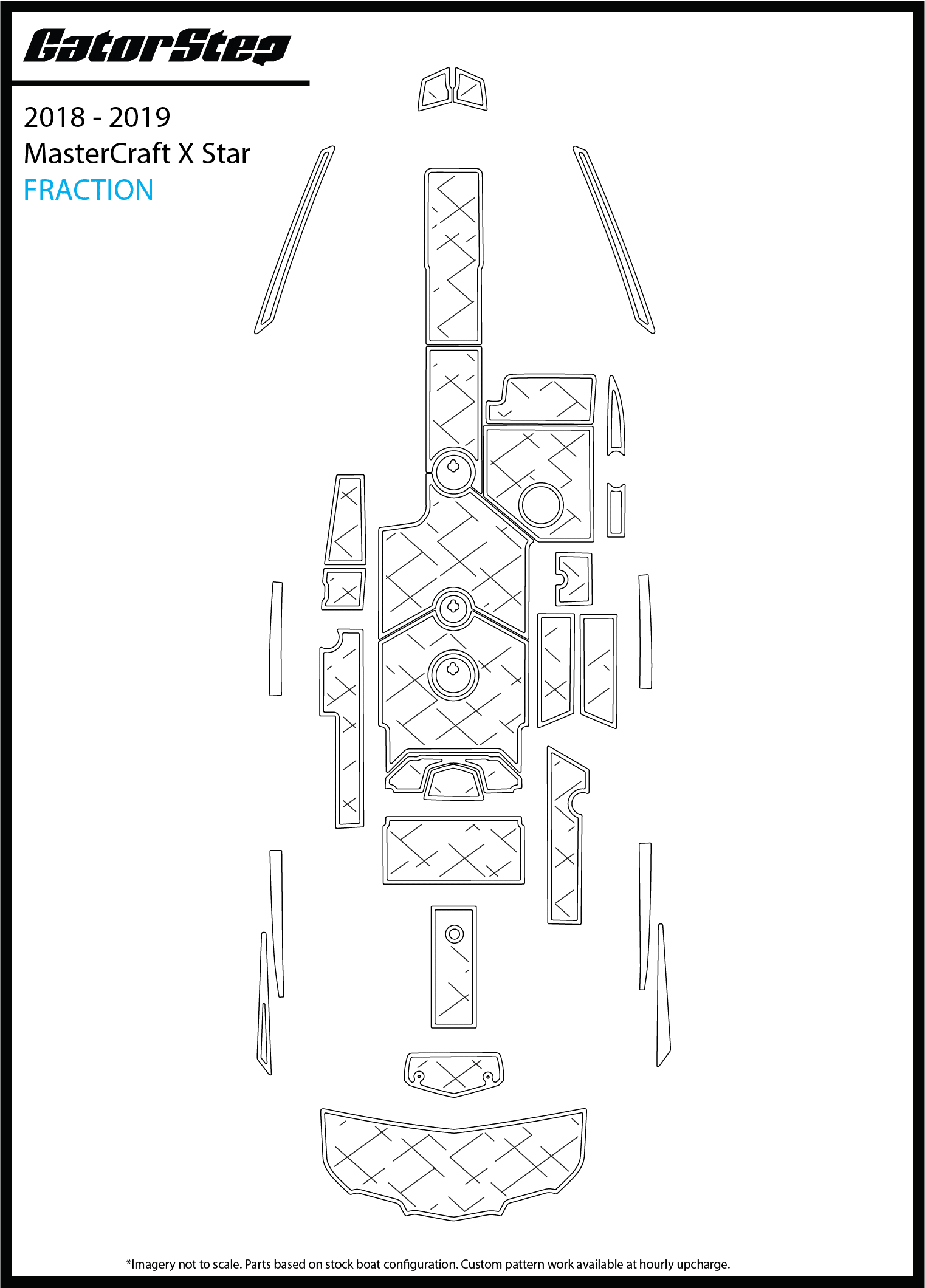 2018-2019 MasterCraft XStar GatorStep Flooring Fraction