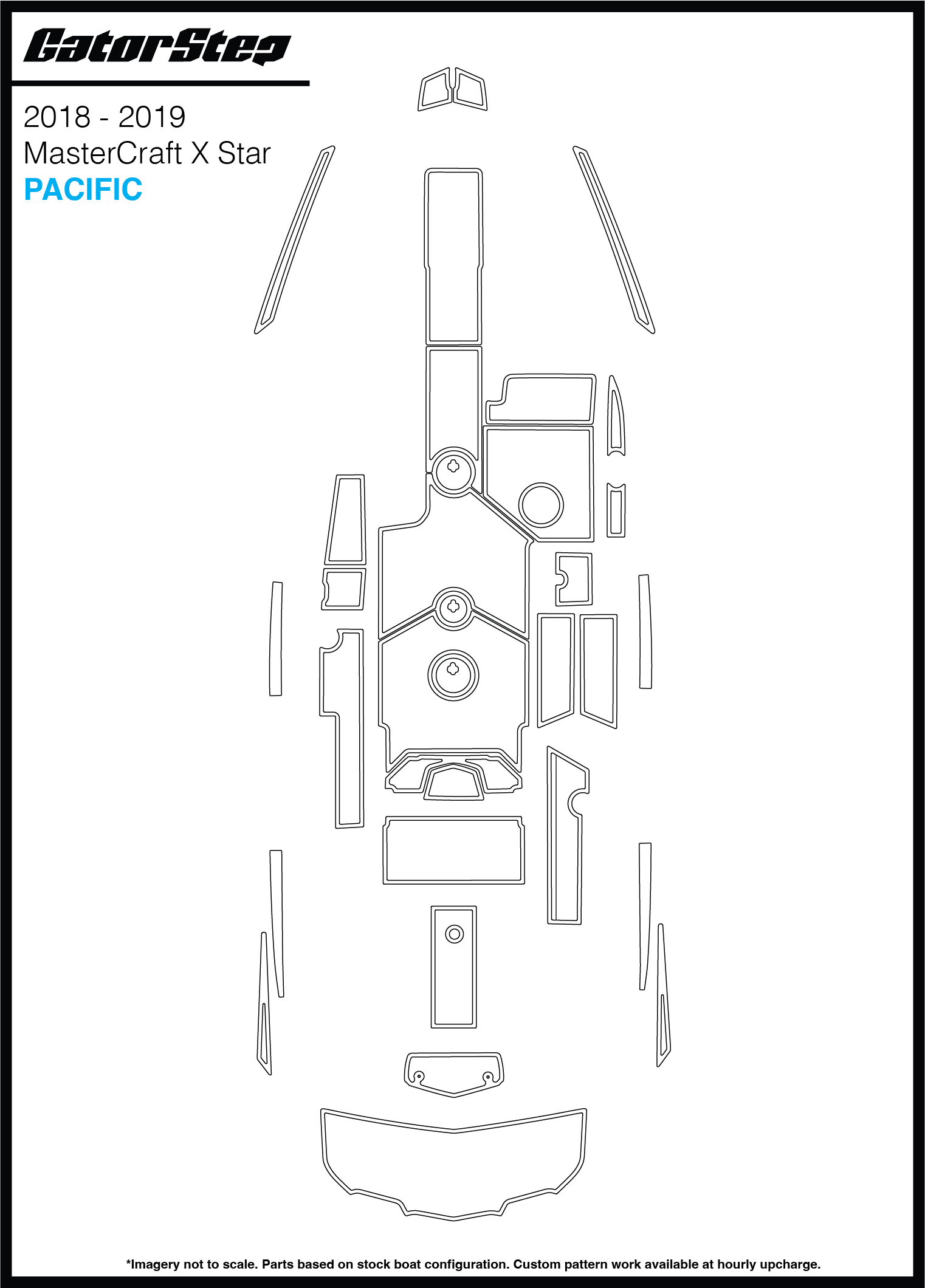 2018-2019 MasterCraft XStar GatorStep Flooring Pacific