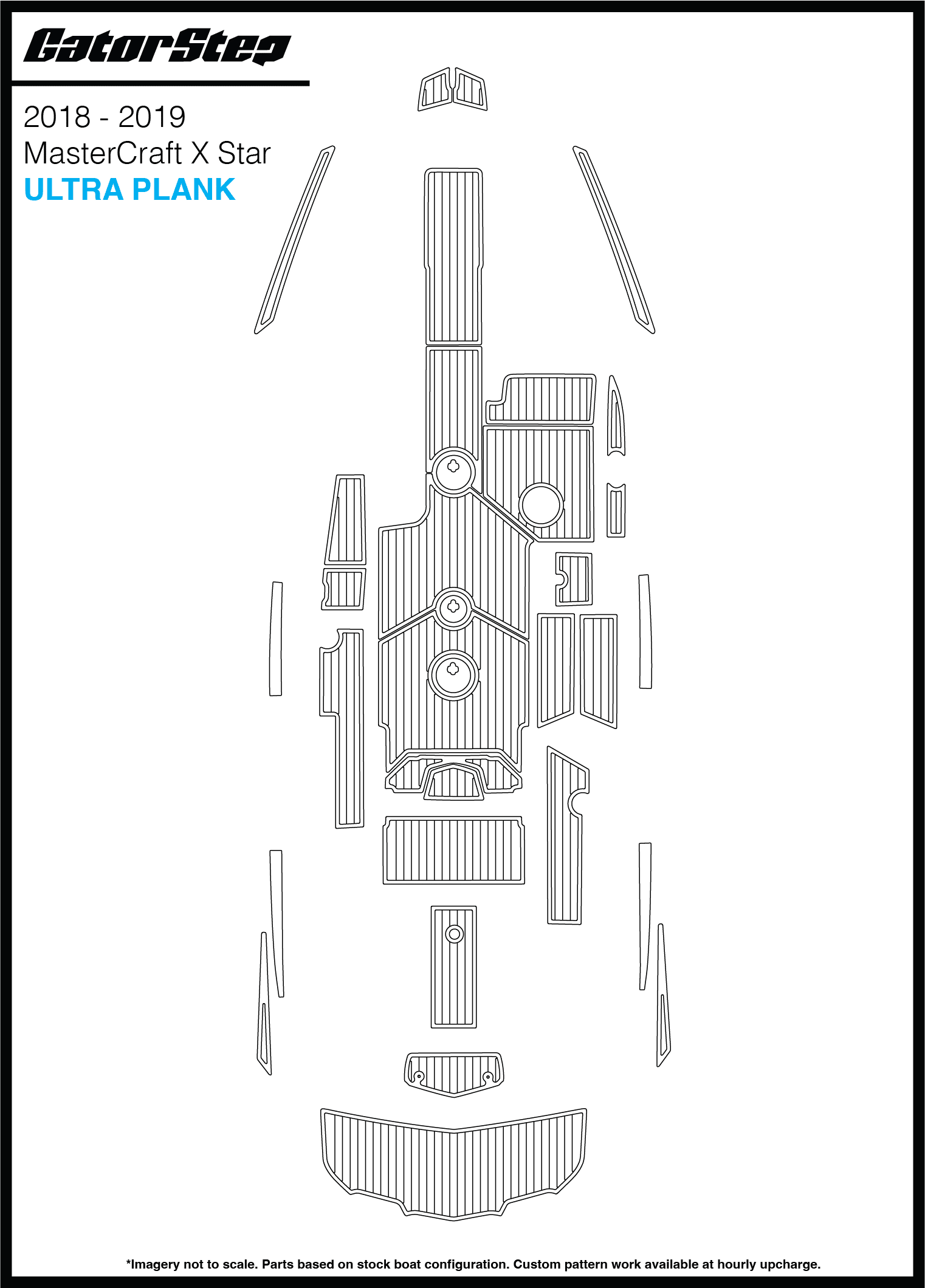 2018-2019 MasterCraft XStar GatorStep Flooring Ultra Plank