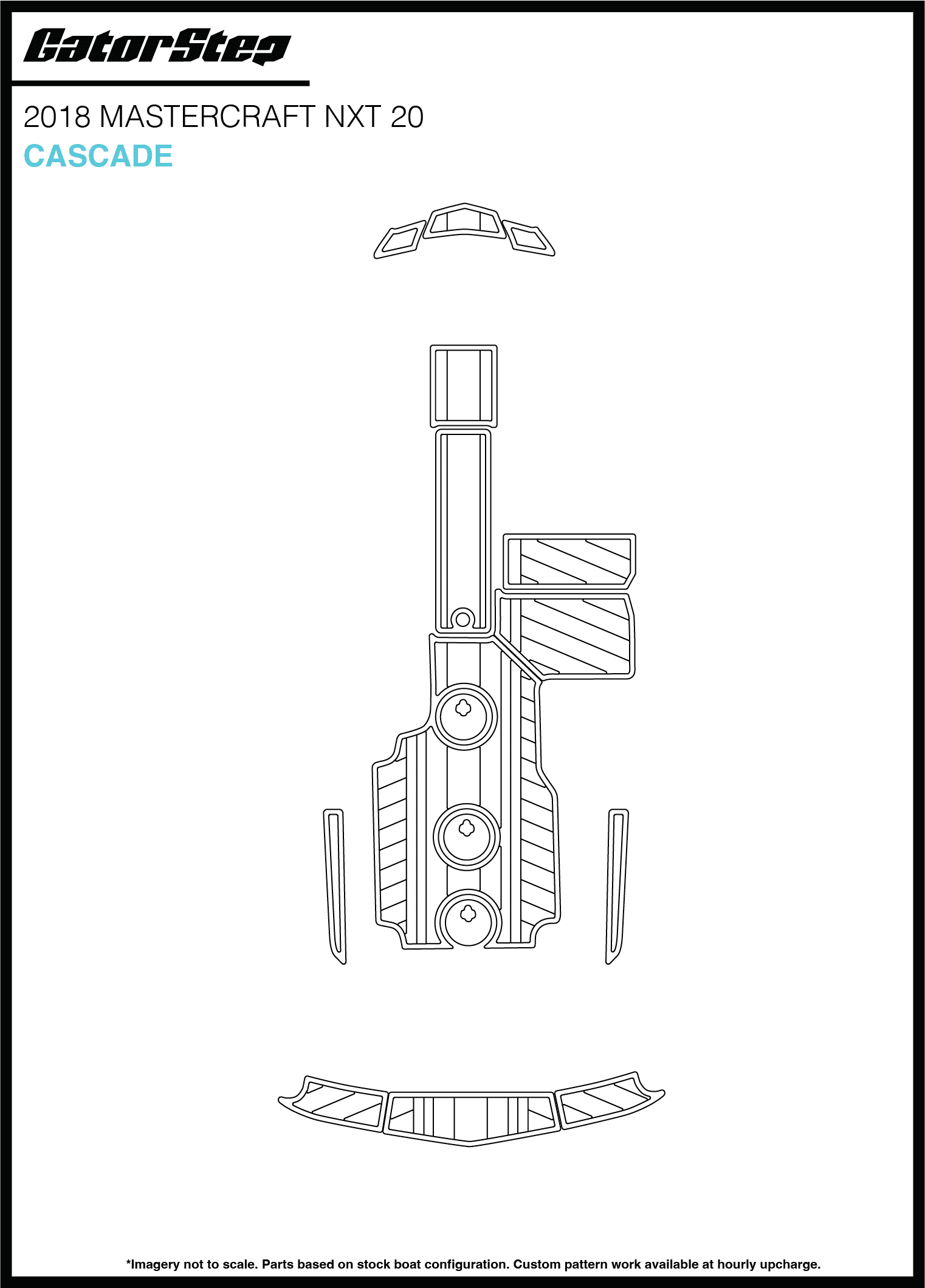2018 Mastercraft NXT20 GatorStep Flooring Cascade