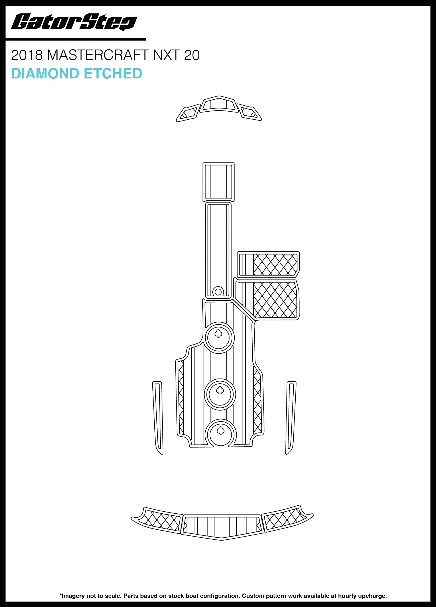 2018 Mastercraft NXT20 GatorStep Flooring Diamond Etched