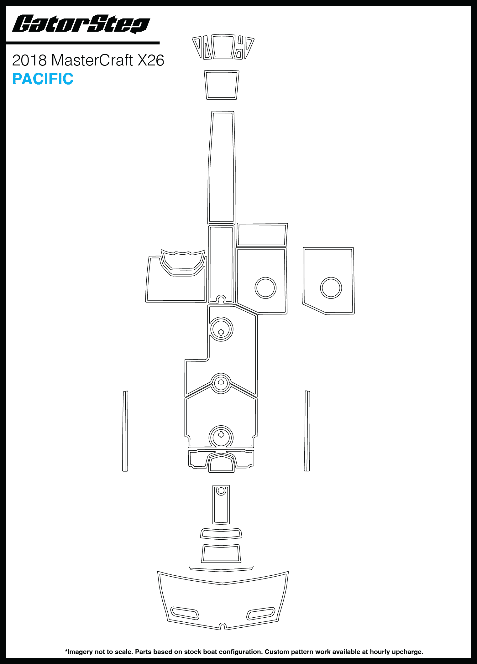 2018 MasterCraft X26 GatorStep Flooring Pacific