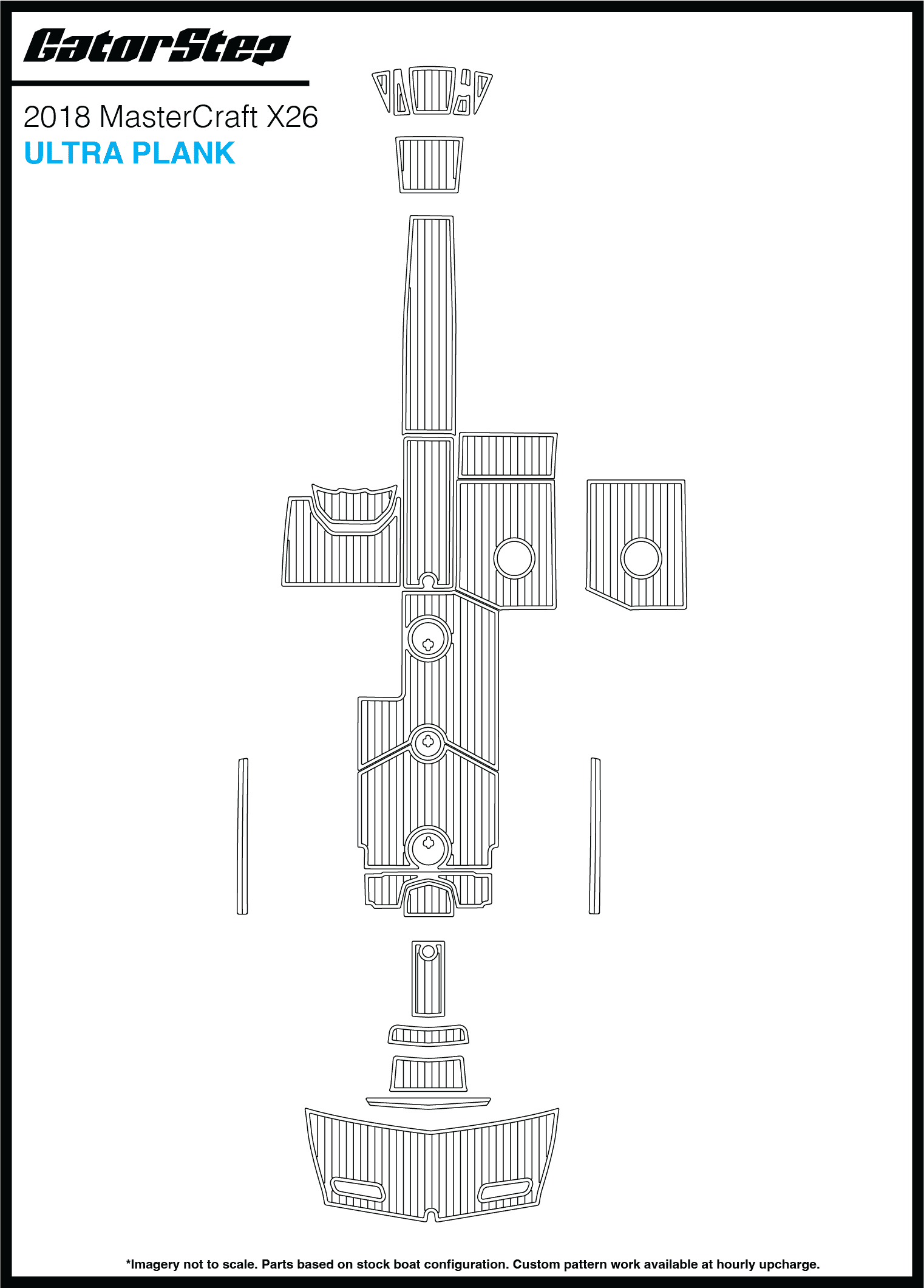 2018 MasterCraft X26 GatorStep Flooring Ultra Plank