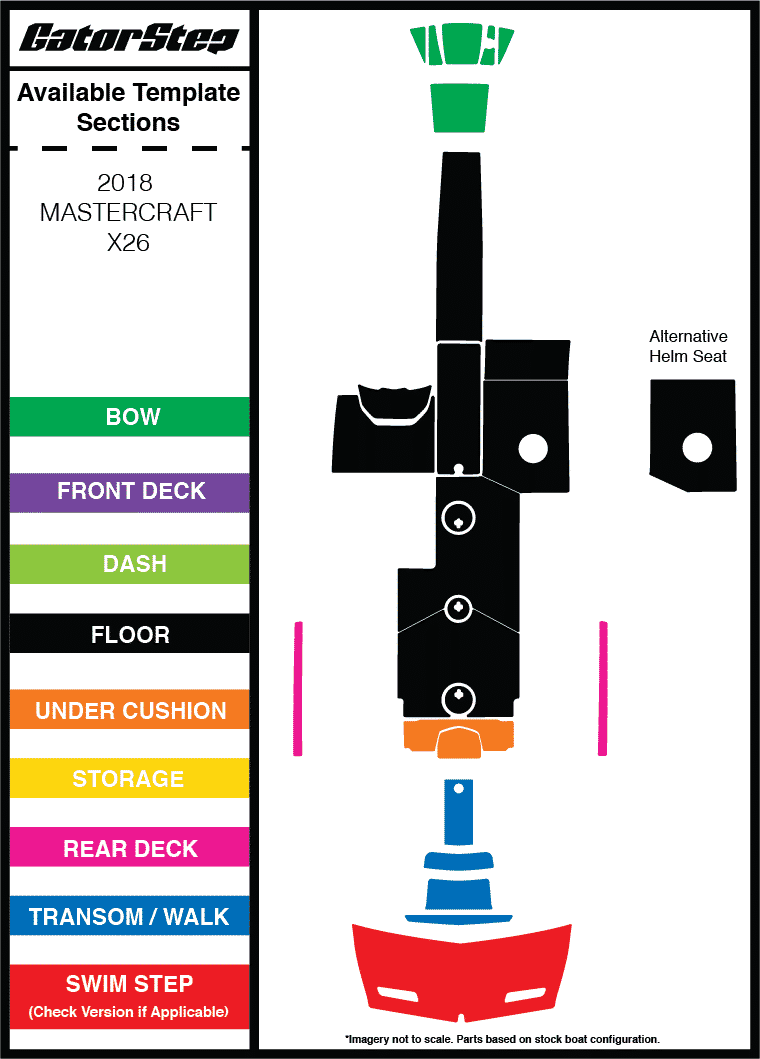 2018 MasterCraft X26 GatorStep Flooring
