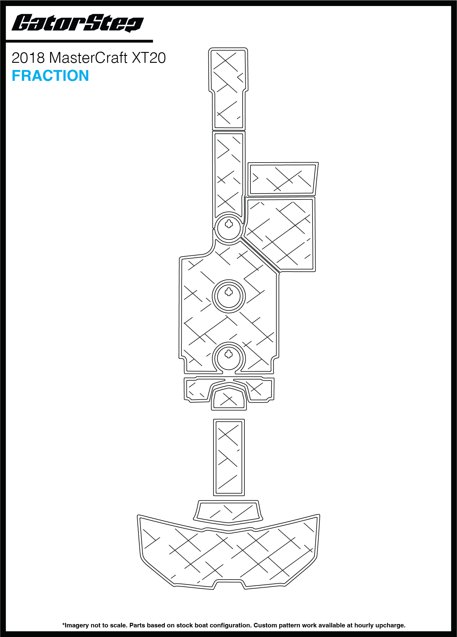 2018 MasterCraft XT20 GatorStep Flooring Fraction