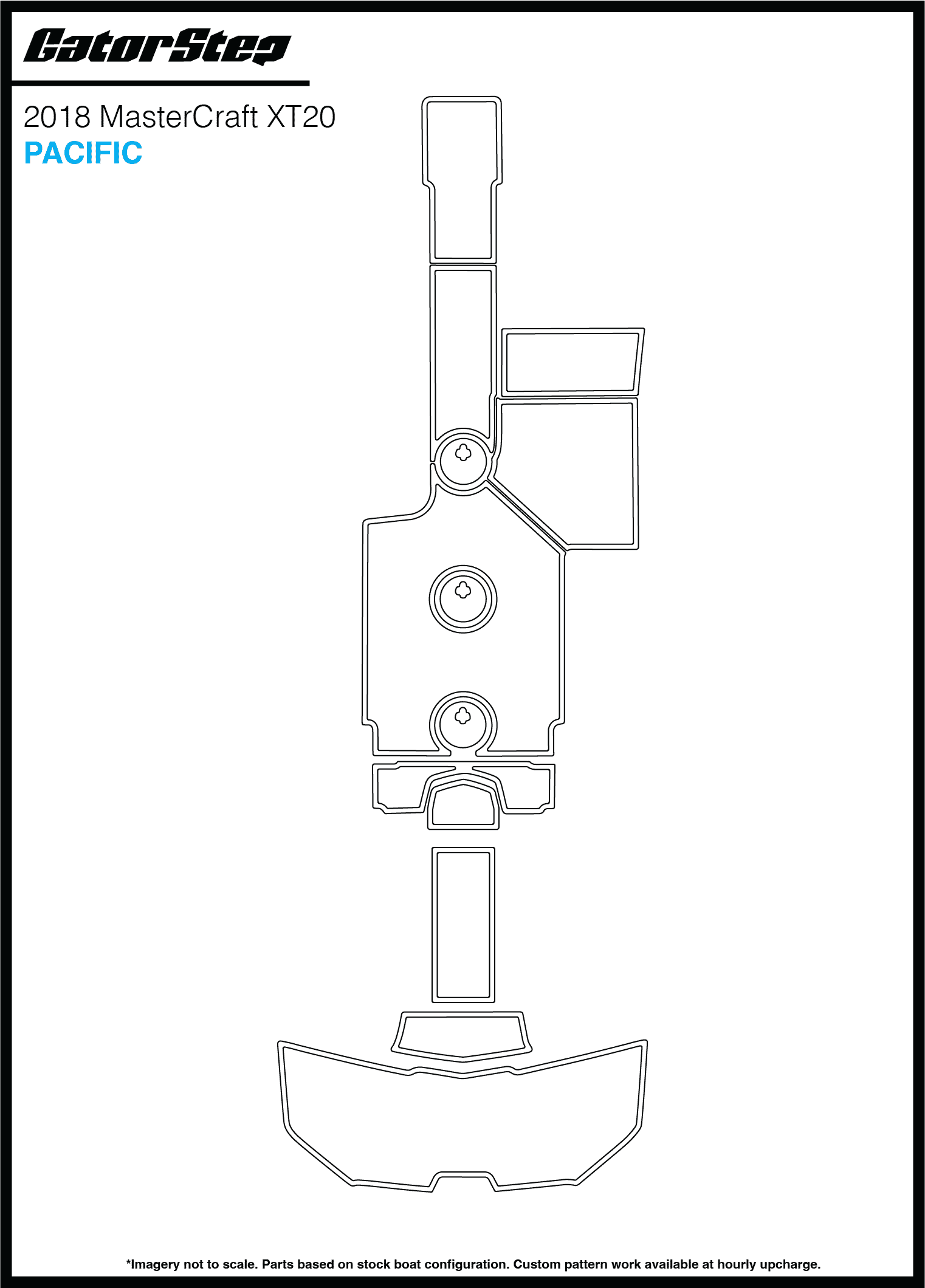 2018 MasterCraft XT20 GatorStep Flooring Pacific