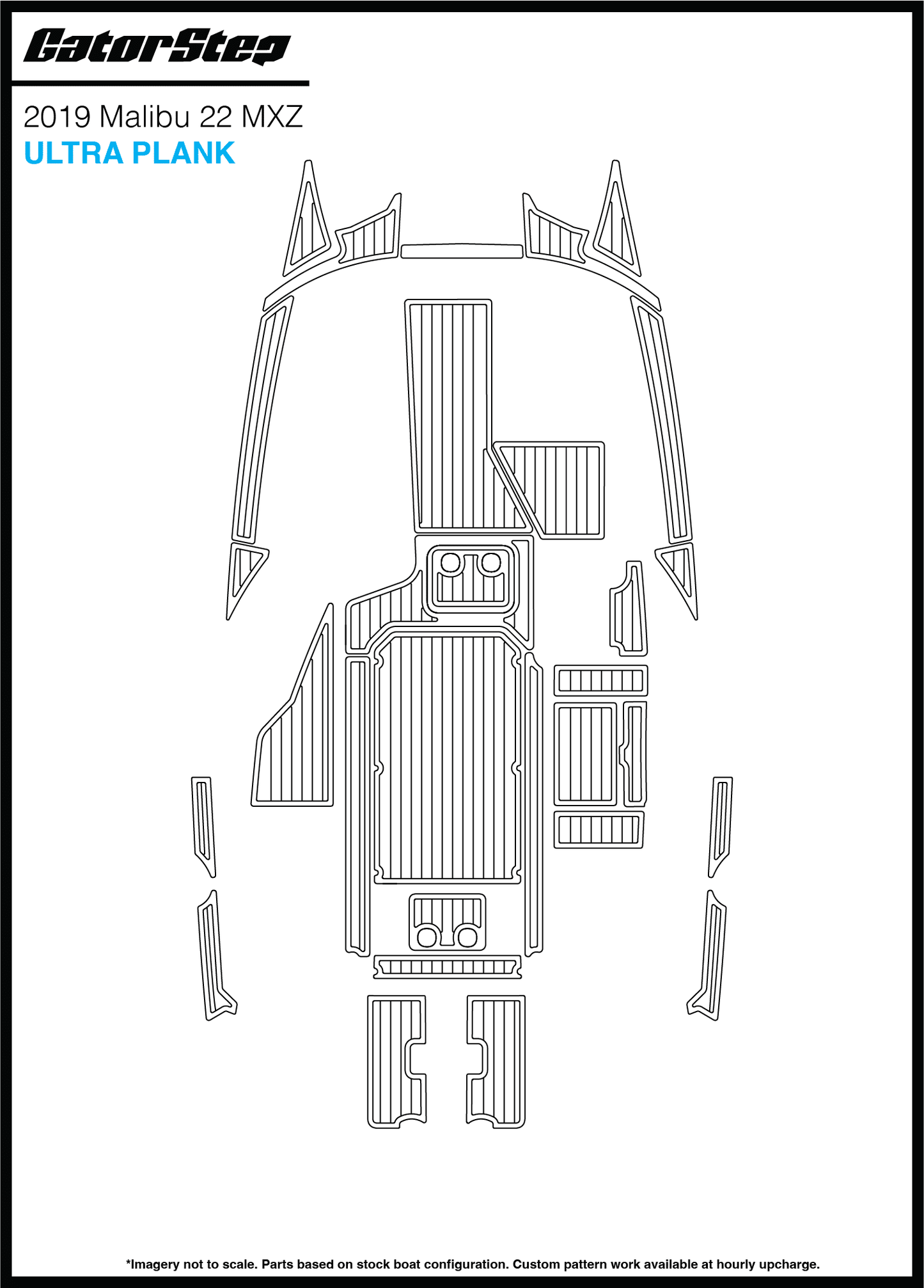 2019 Malibu 22 MXZ GatorStep Flooring Ultra Plank