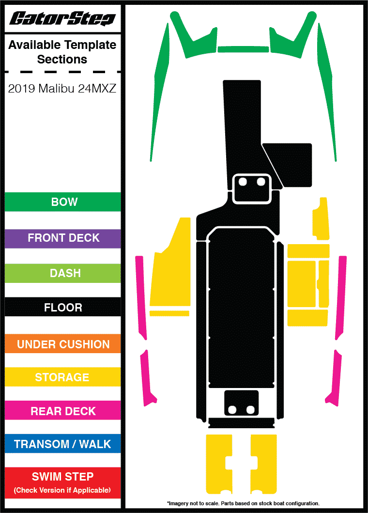 Malibu 24MXZ 2019 Gator Step Flooring Parts