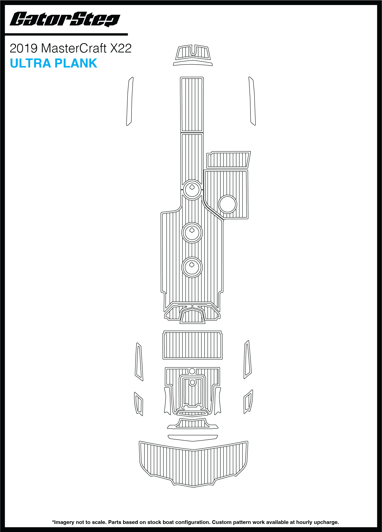 2019 MasterCraft X22 GatorStep Flooring Ultra Plank