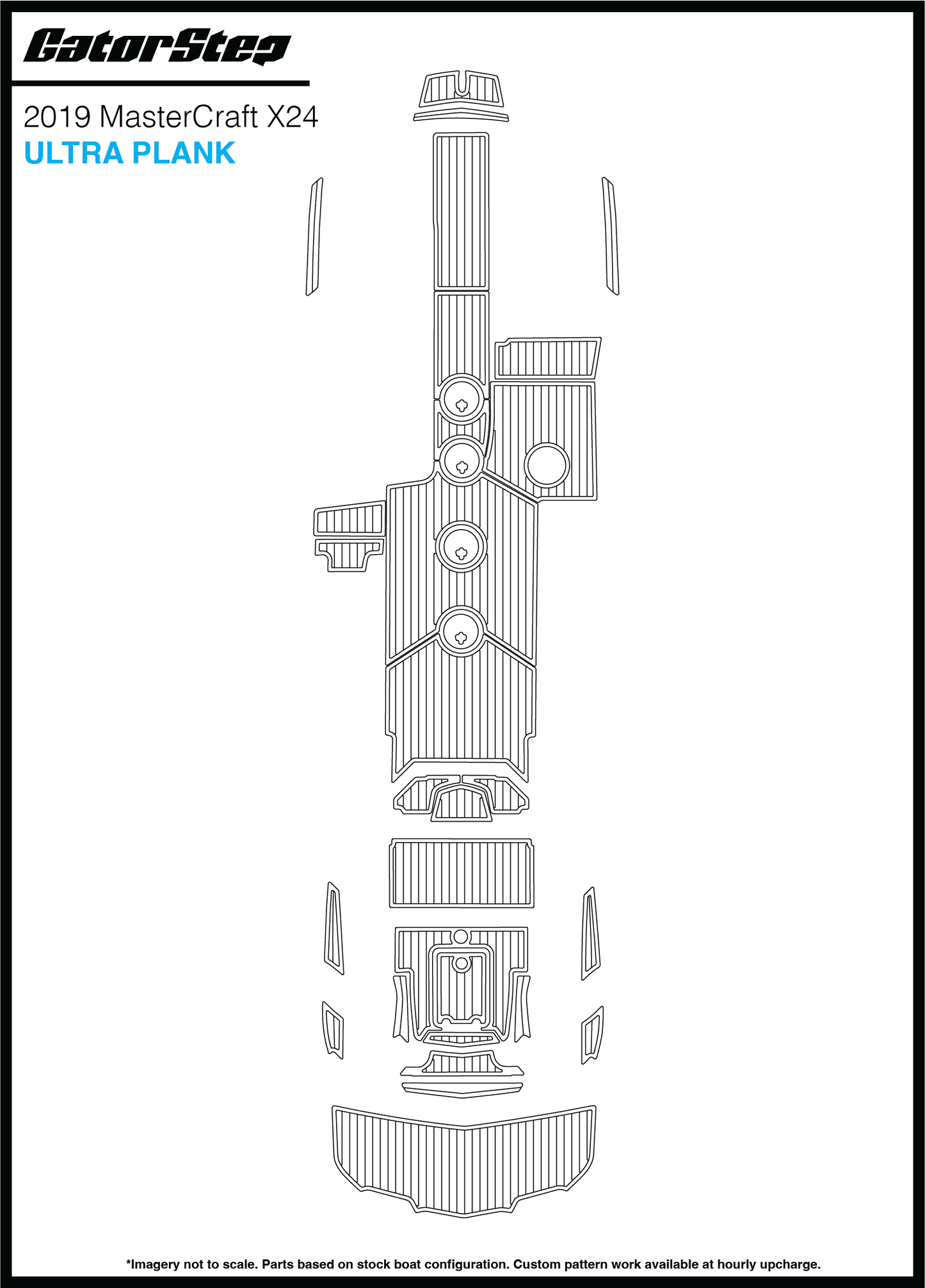 2019 Mastercraft X24 GatorStep Flooring Ultra Plank