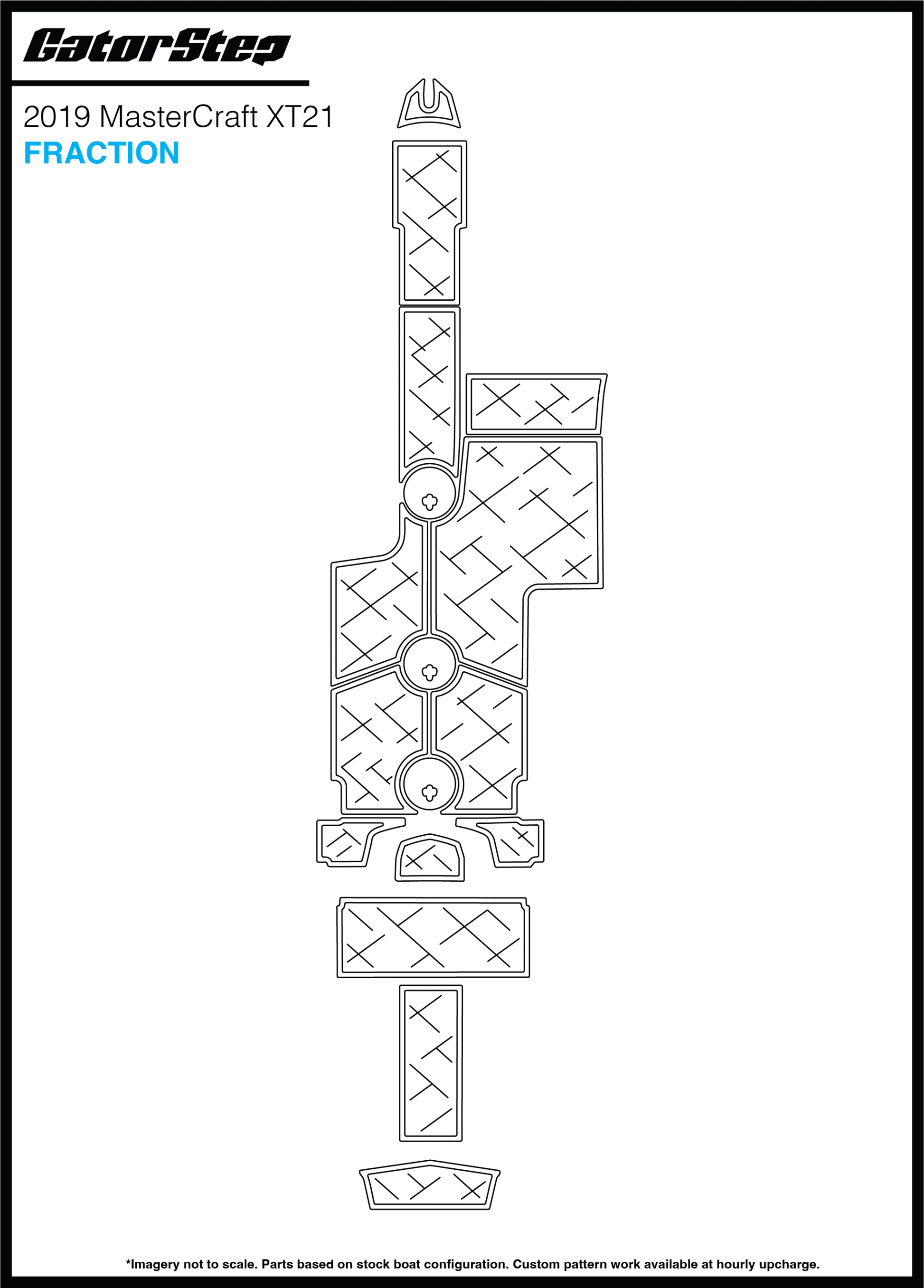 2019 Mastercraft XT21 GatorStep Flooring Fraction