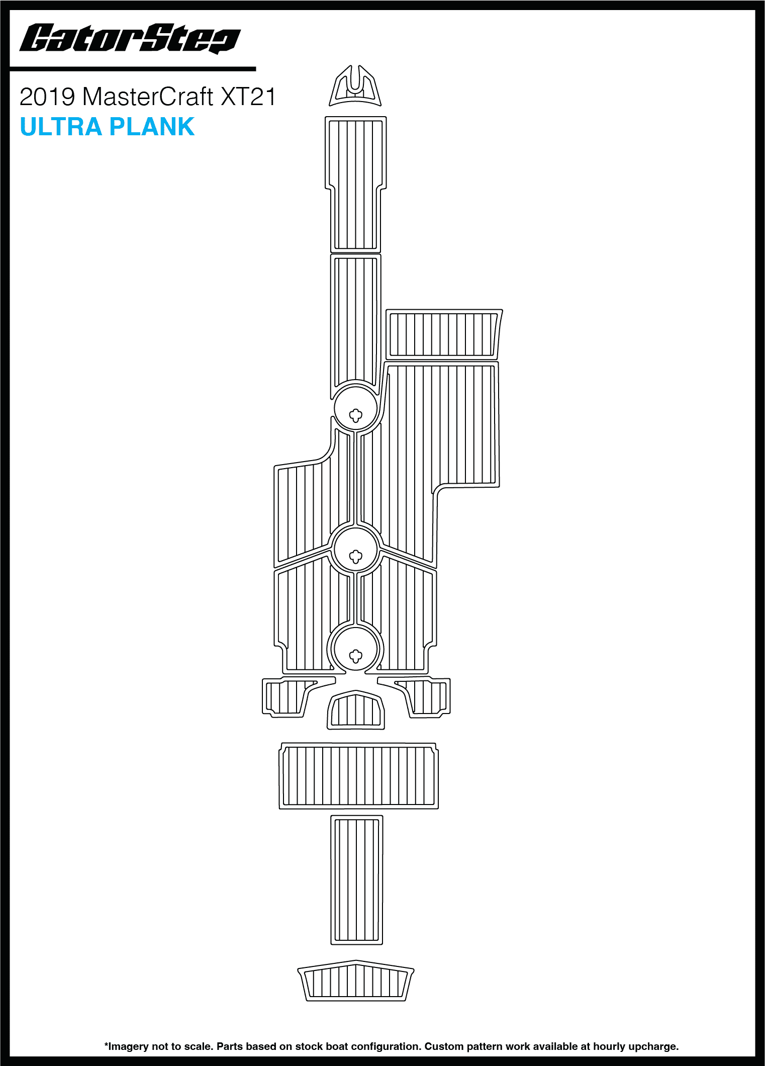 2019 Mastercraft XT21 GatorStep Flooring Ultra Plank