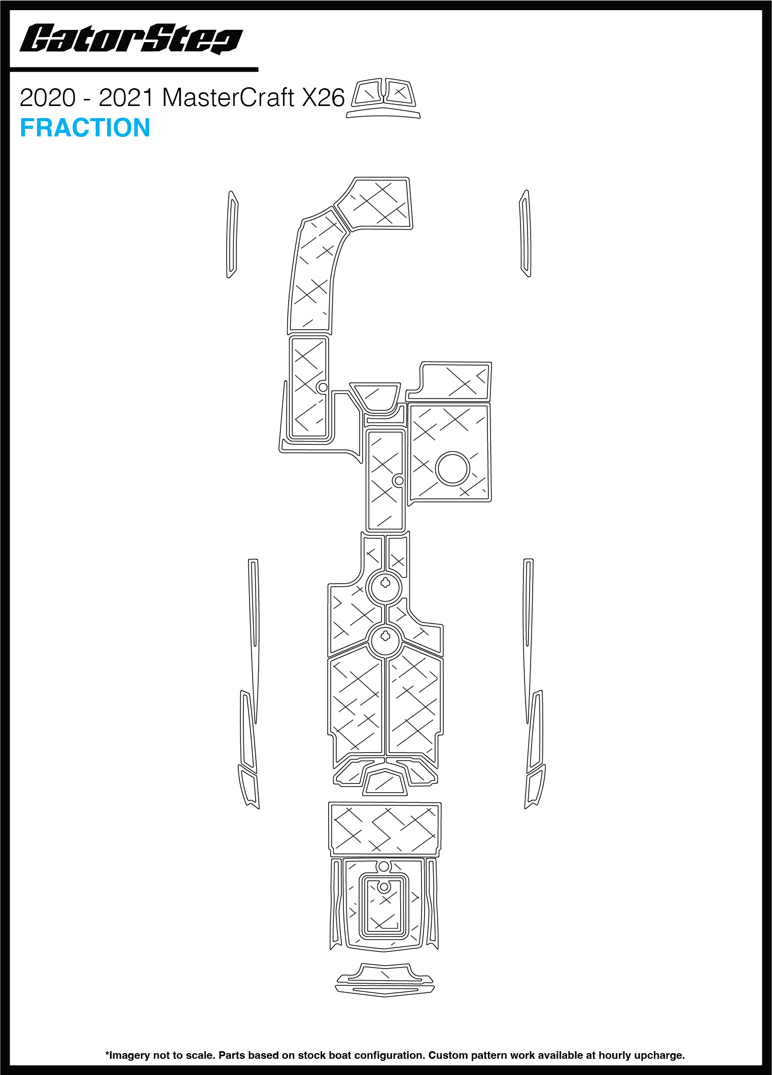 2020-2021 Mastercraft X26 GatorStep Flooring Fraction