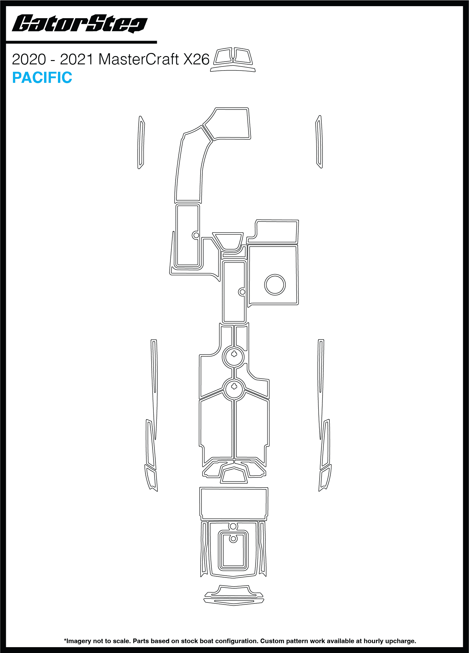 2020-2021 Mastercraft X26 GatorStep Flooring Pacific