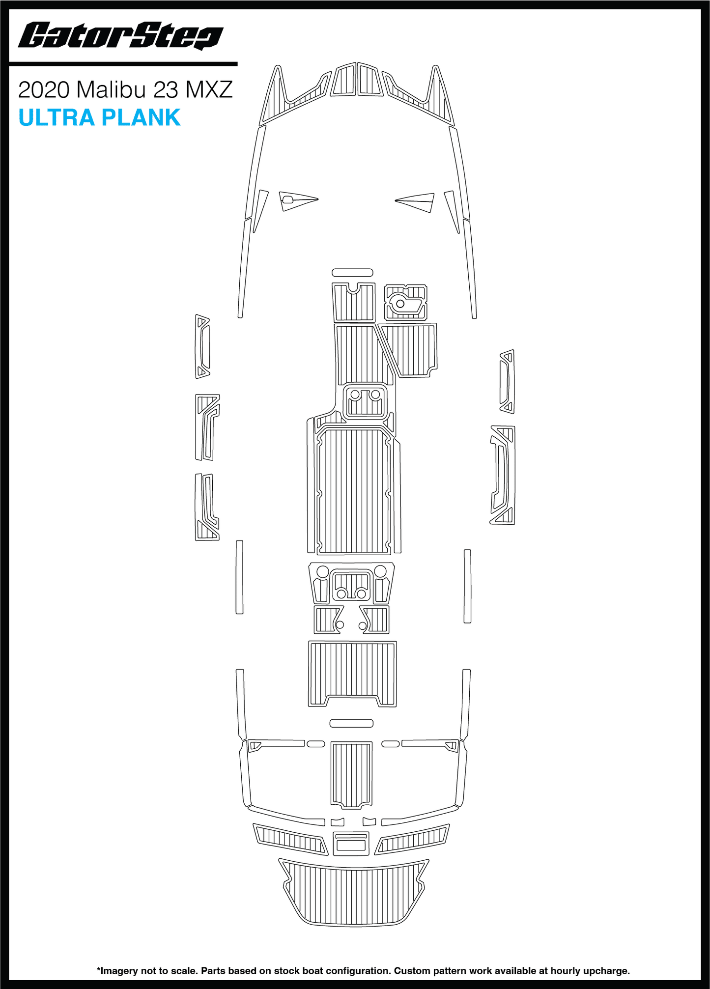 2020 Malibu 23 MXZ GatorStep Flooring Ultra Plank