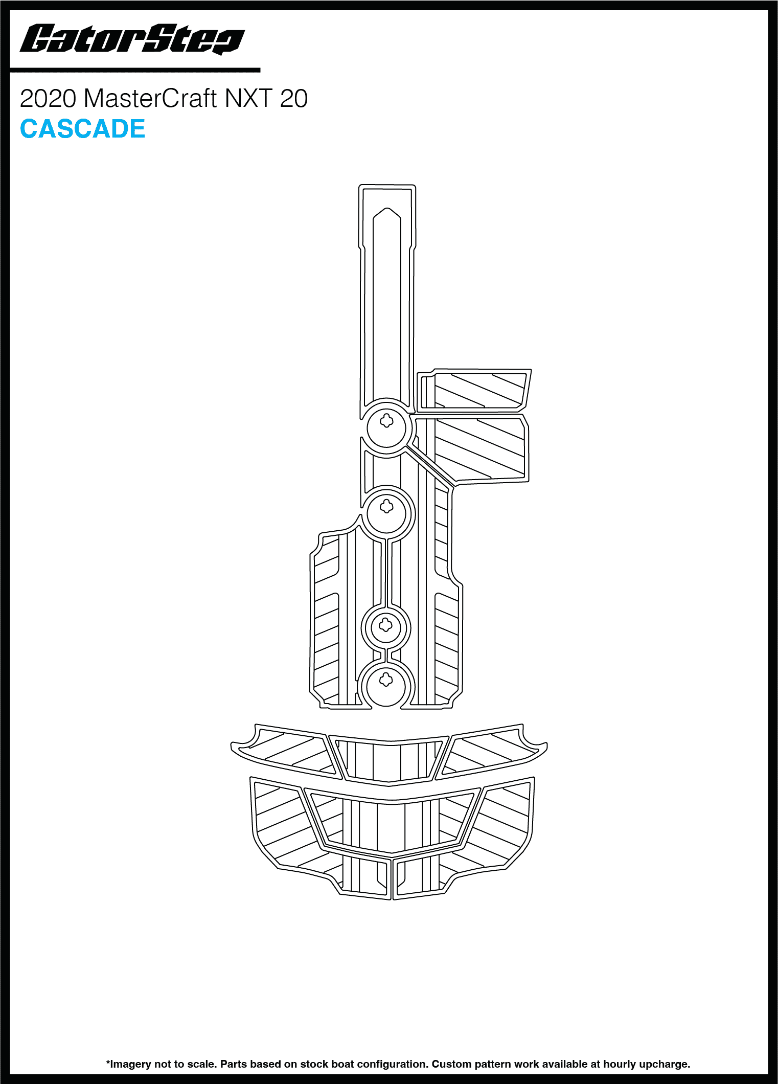 2020 Mastercraft NXT20 GatorStep Flooring Cascade