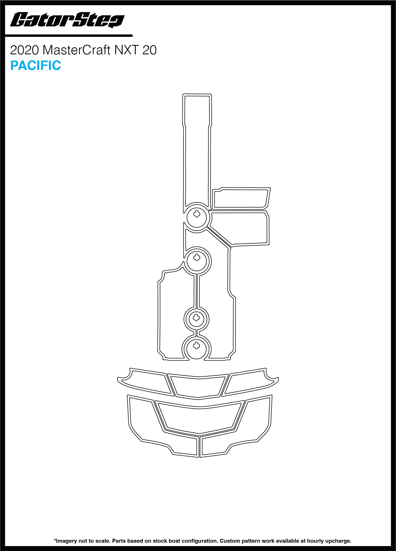 2020 Mastercraft NXT20 GatorStep Flooring Pacific