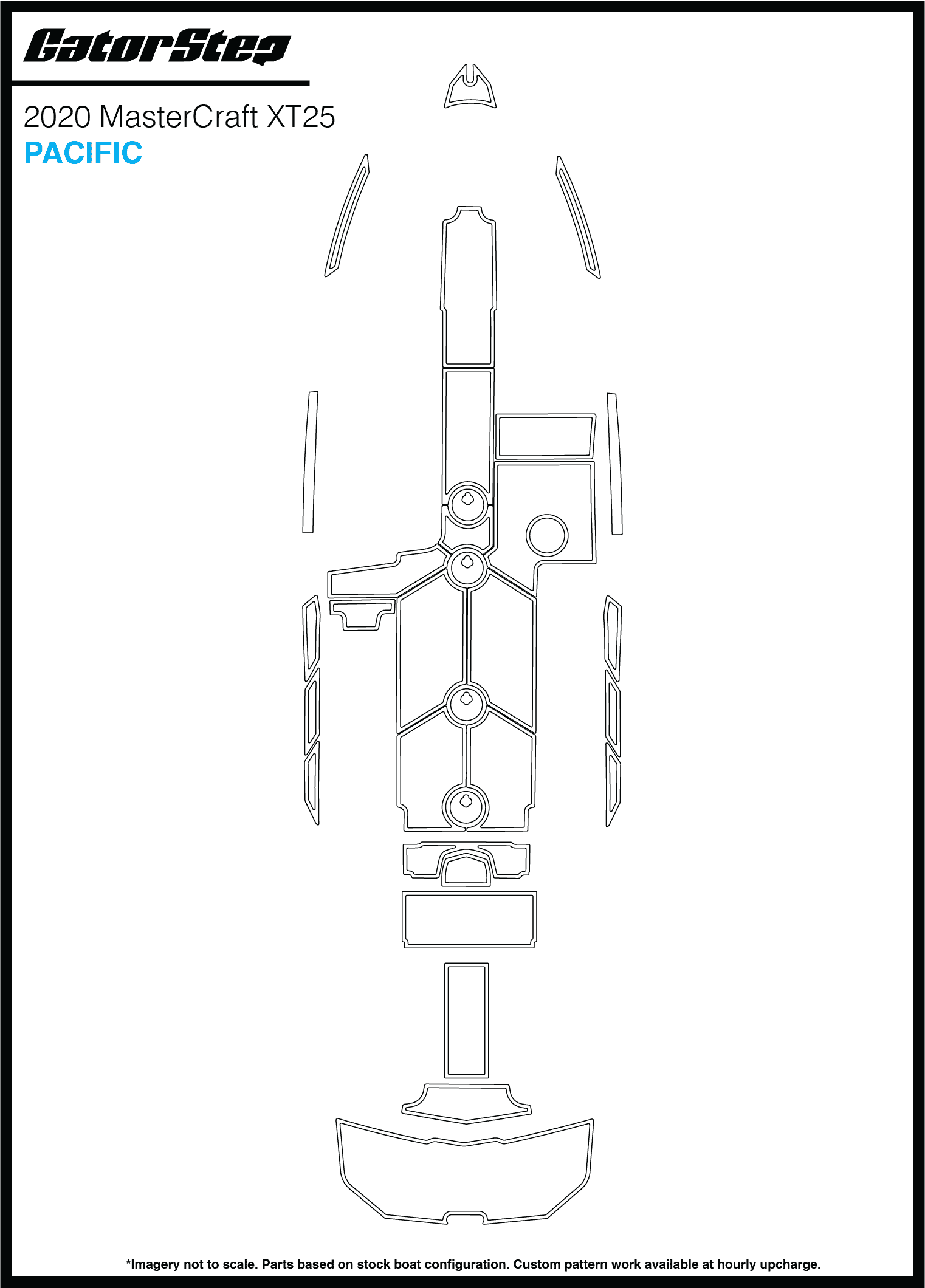 2020 Mastercraft XT25 GatorStep Flooring Pacific