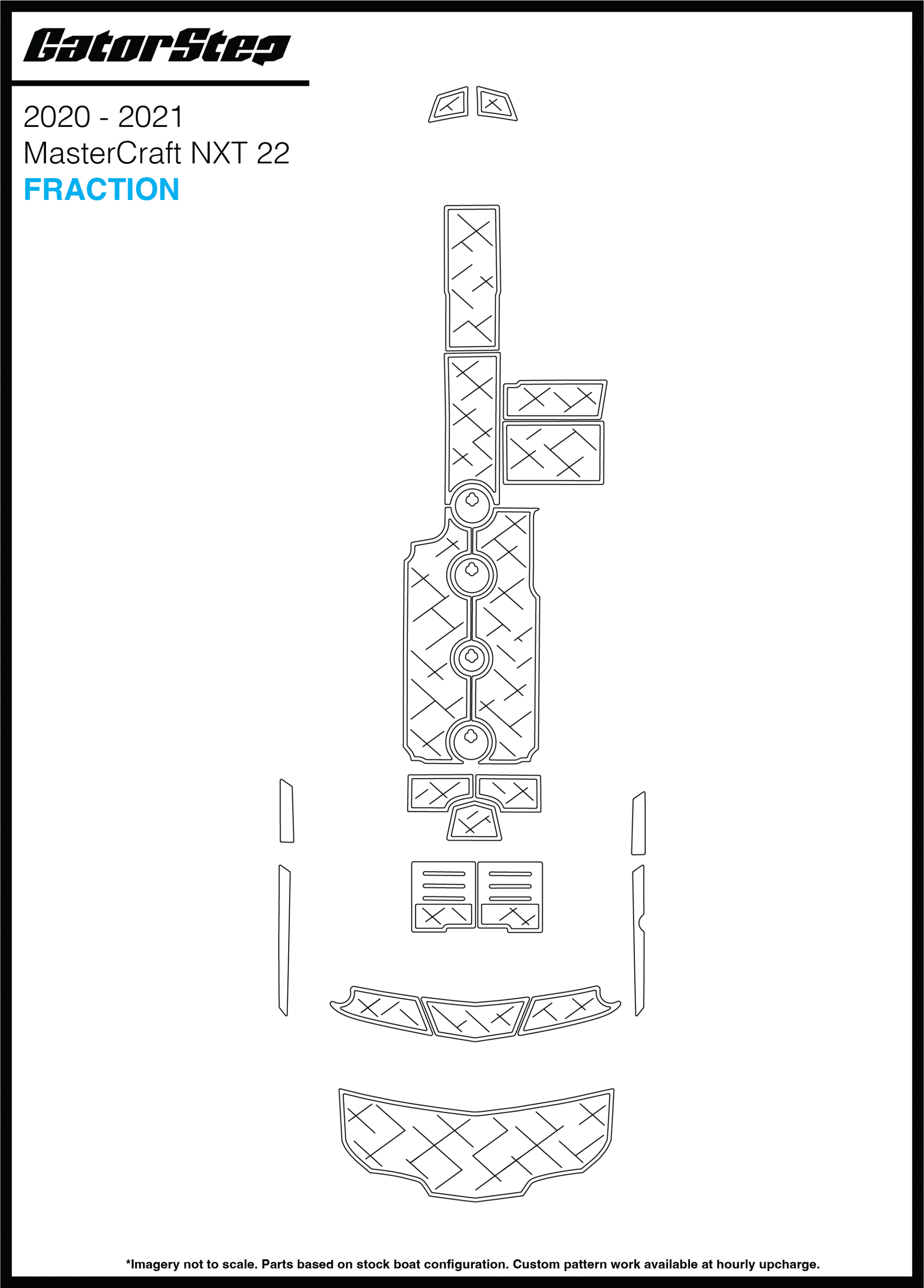 2020-2021 Mastercraft NXT22 GatorStep Flooring Fraction