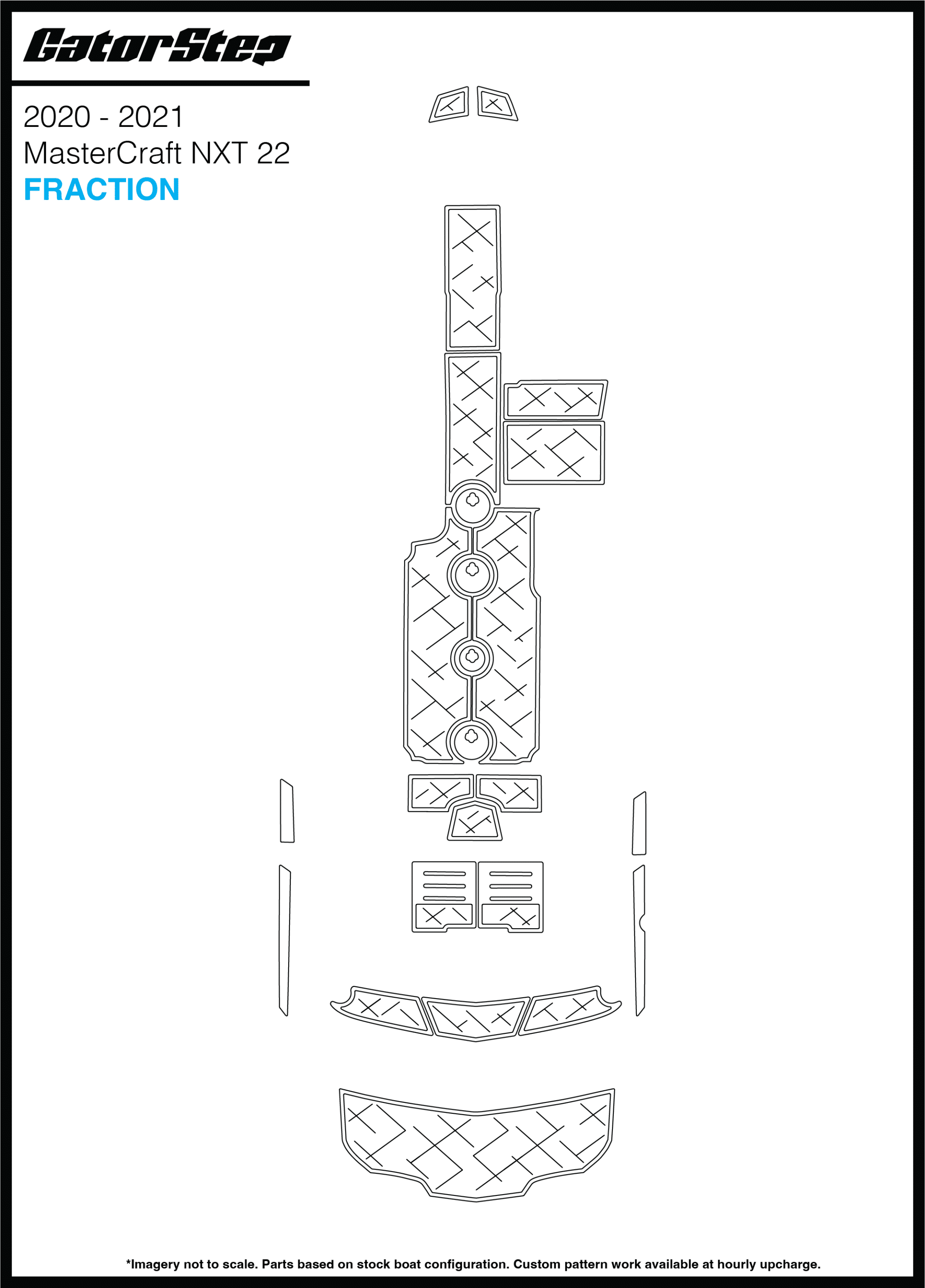 2020-2021 Mastercraft NXT22 GatorStep Flooring Fraction