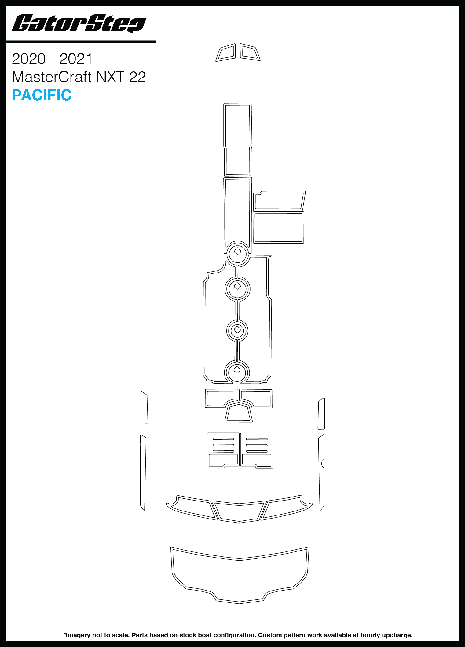 2020-2021 Mastercraft NXT22 GatorStep Flooring Pacific