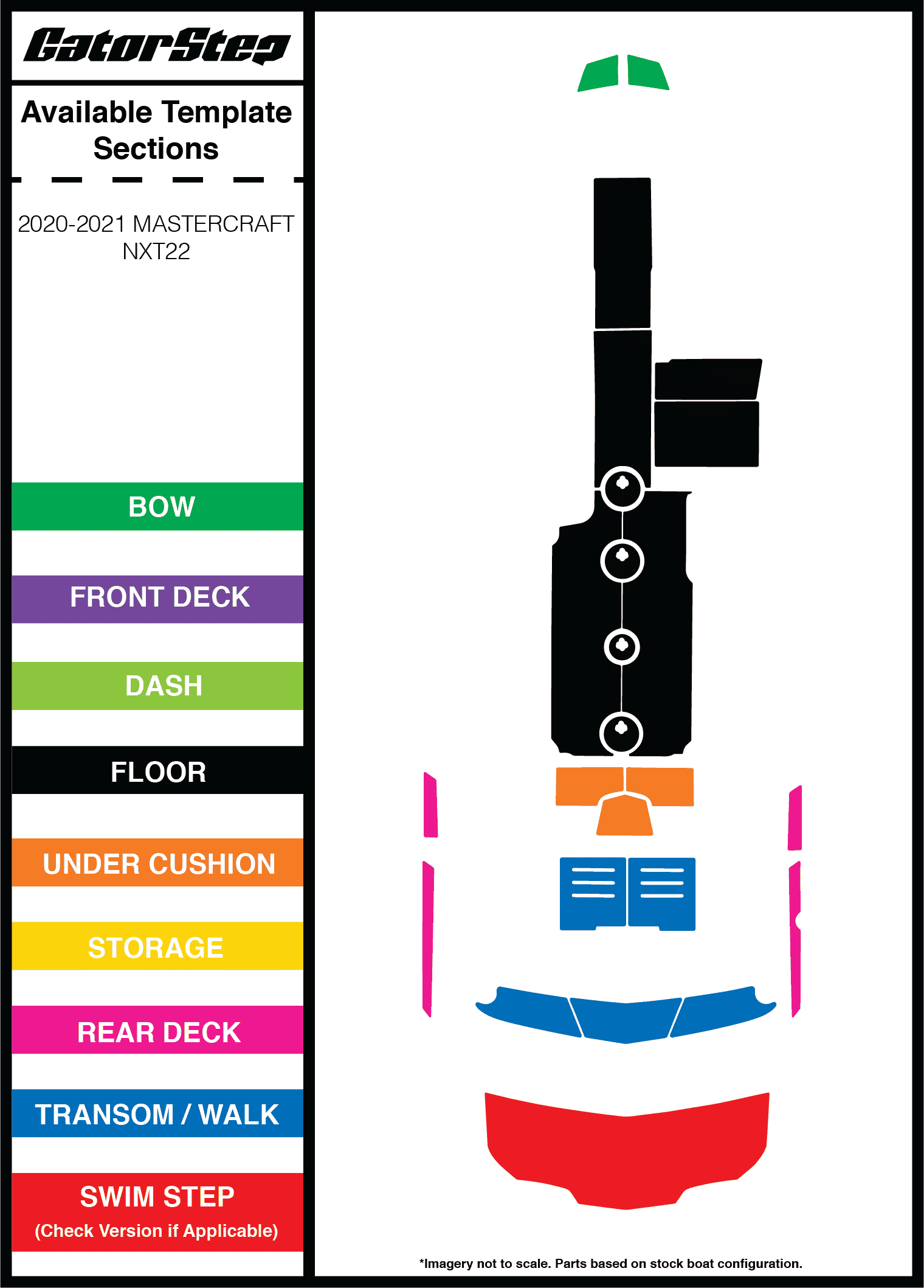 2020-2021 Mastercraft NXT22 GatorStep Flooring