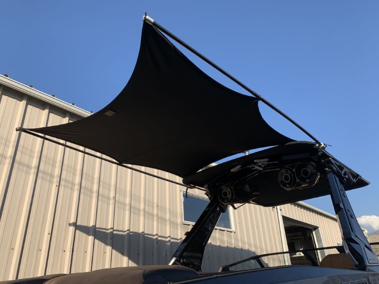 8' Folding Canopy Mounted Shade Sail, 74"-76" Wide