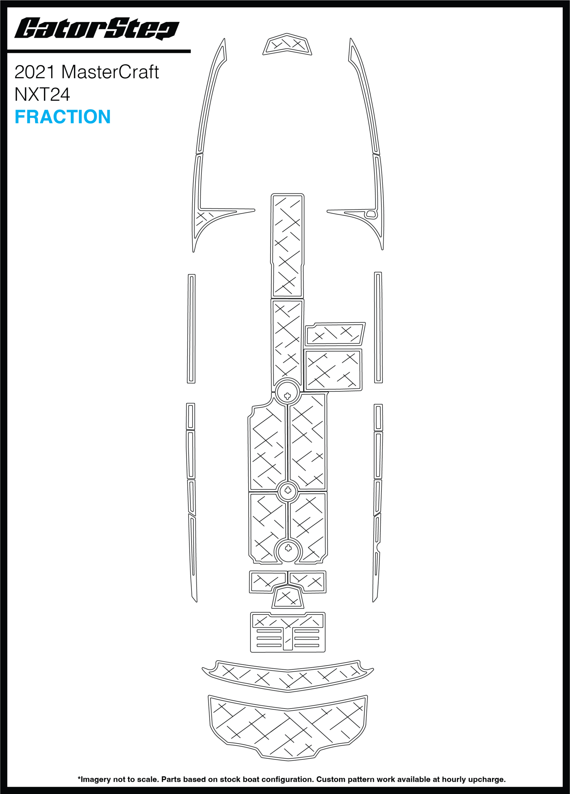 2021 Mastercraft NXT23 GatorStep Flooring Fraction