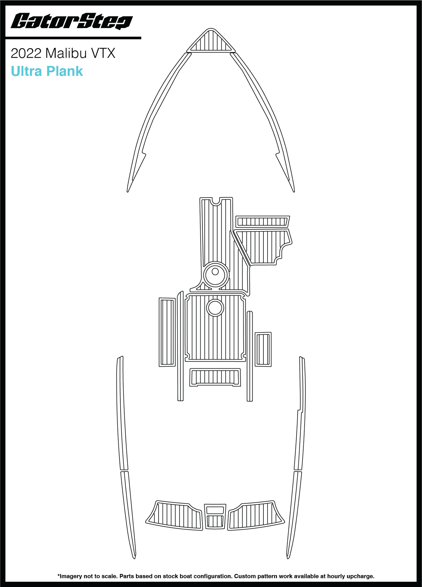 2022 Malibu 20 VTX GatorStep Flooring Ultra Plank
