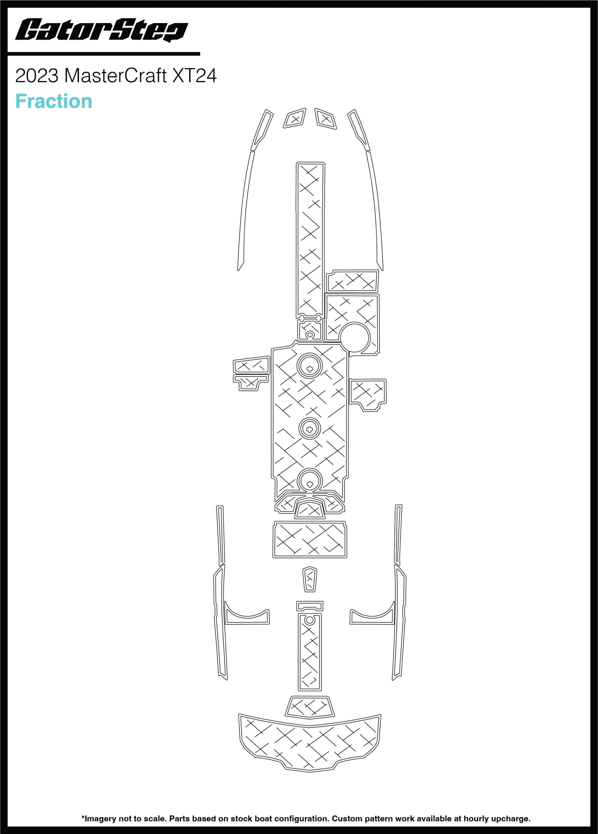 2023 Mastercraft XT24 GatorStep Flooring Fraction