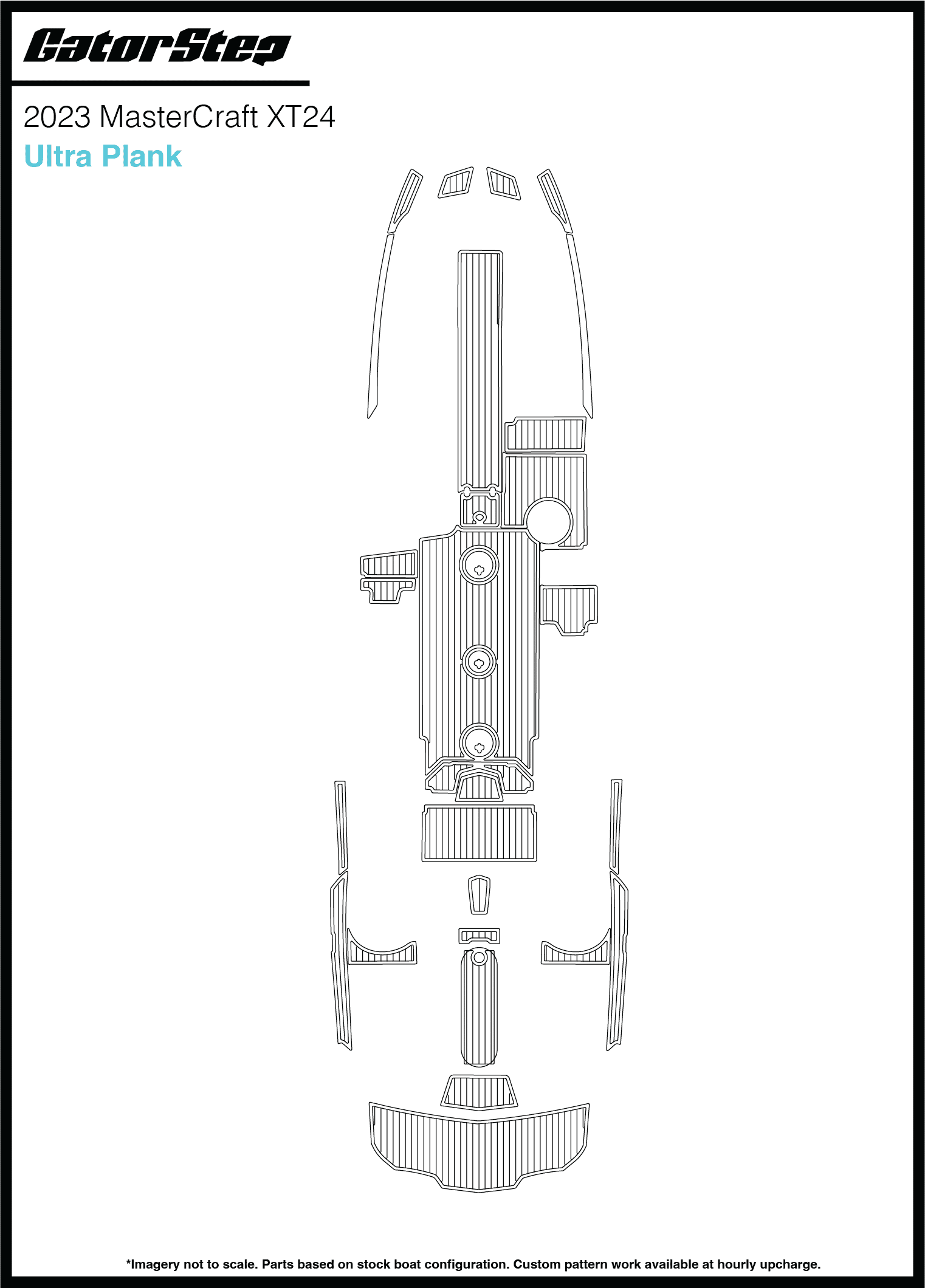 2023 Mastercraft XT24 GatorStep Flooring Ultra Plank