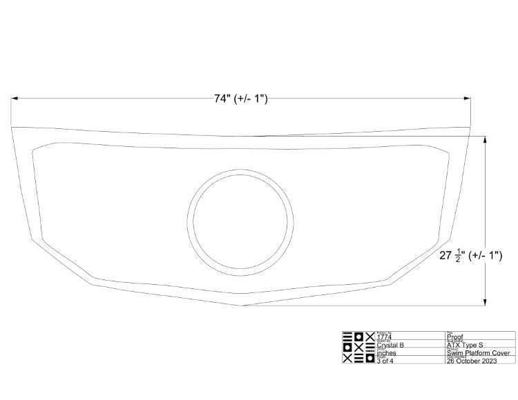 atx swim platform cover dimensions
