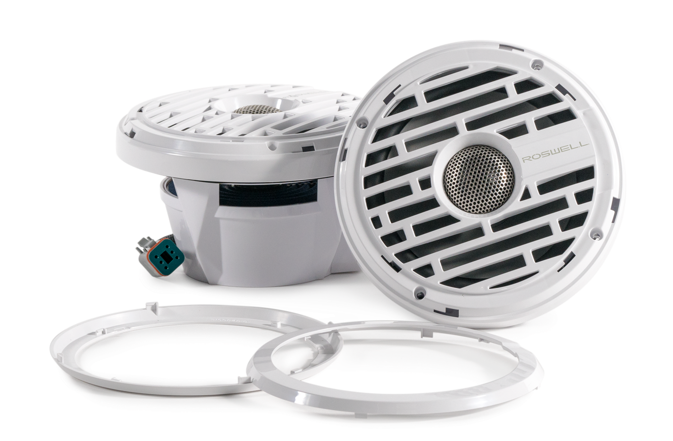 White Roswell R1 6.5 inch marine speakers